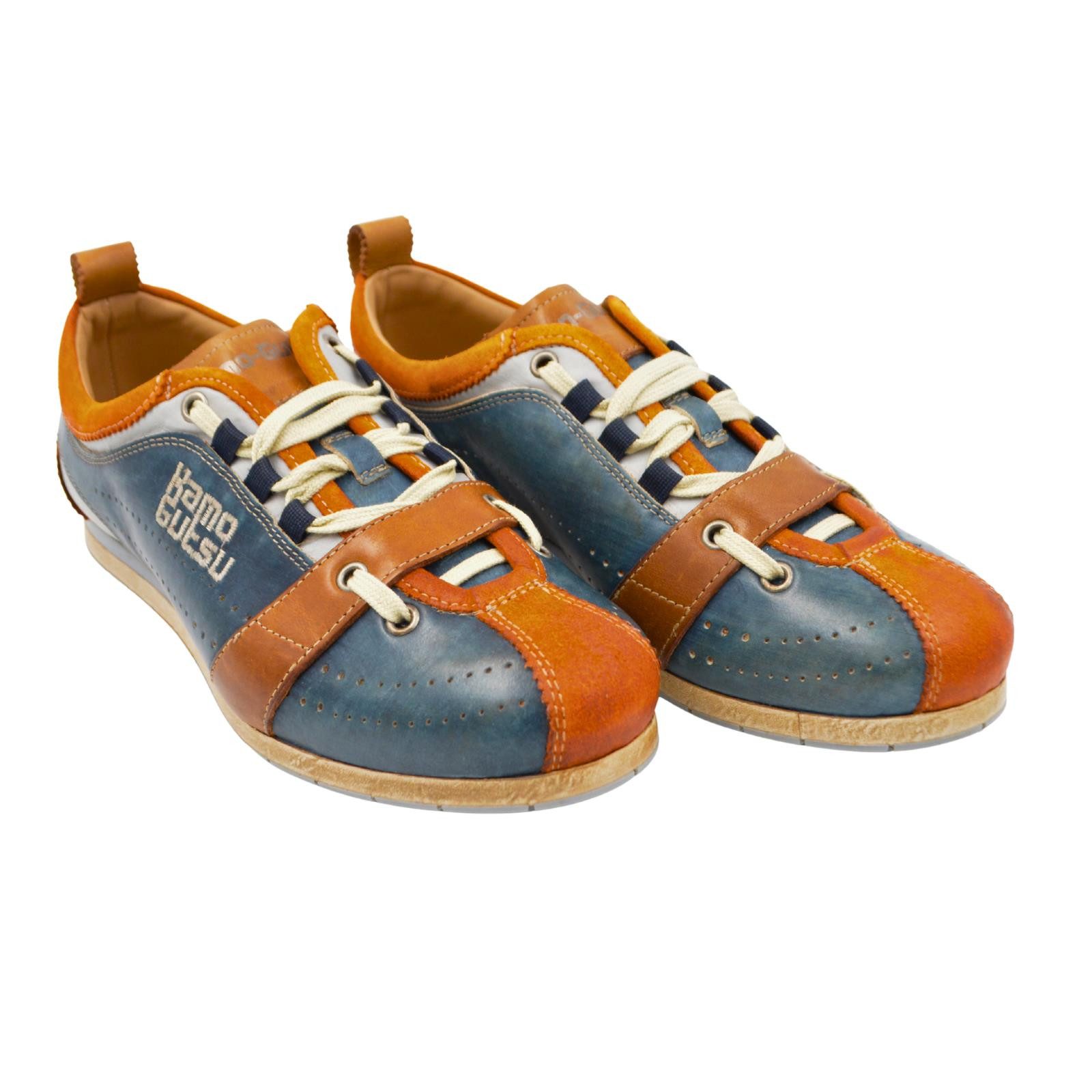 Kamo-Gutsu Kamo-Gutsu Arancio + Navy Herren Sneaker Sneaker Wechselfussbett