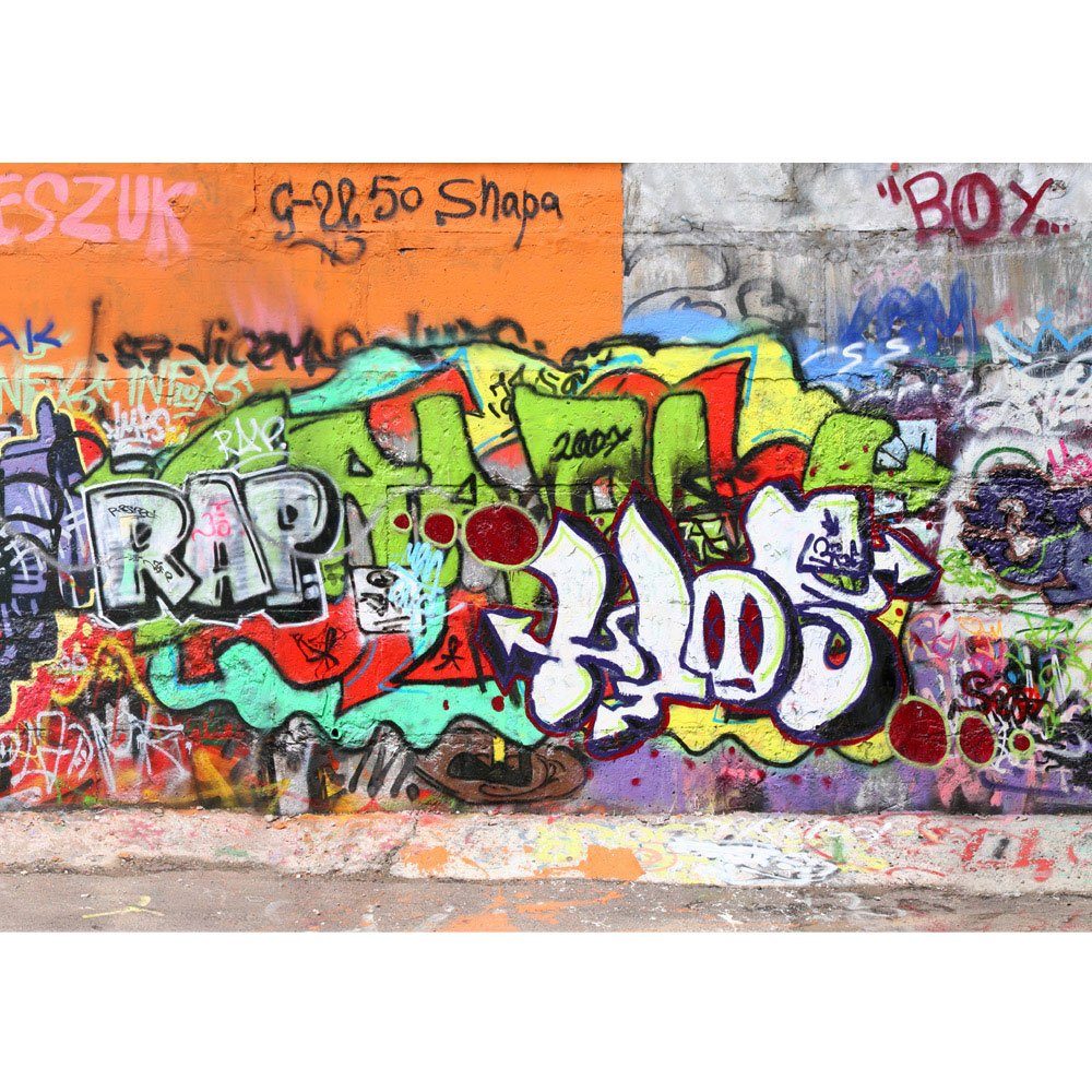 Streetart Graffiti Graffitti Fototapete Kinderzimmer no. bunt Fototapete 32, Sprayer Kindertapete liwwing