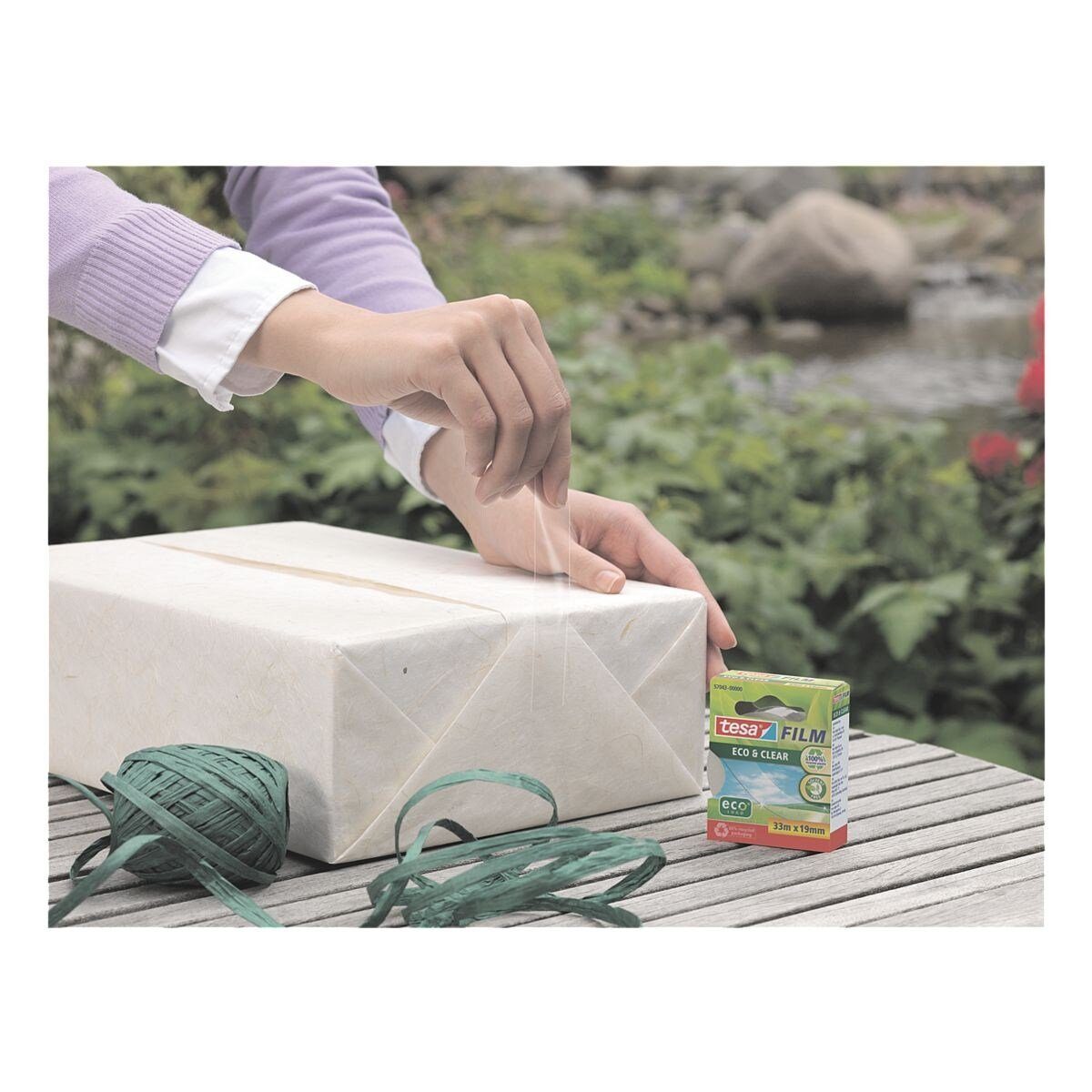 tesa Klebeband ECO & CLEAR (10-St) 15 mm/10 m, unsichtbar, klebstark und alterungsbeständig