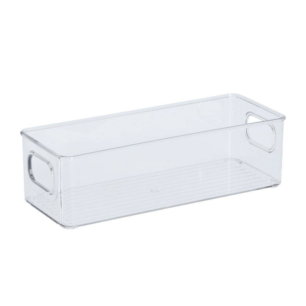 Zeller Present Vorratsdose Transparenter Organizer aus Kunststoff, 25,5 x 10 x 7,6 cm, Kunststoff, (einzeln, einzeln)