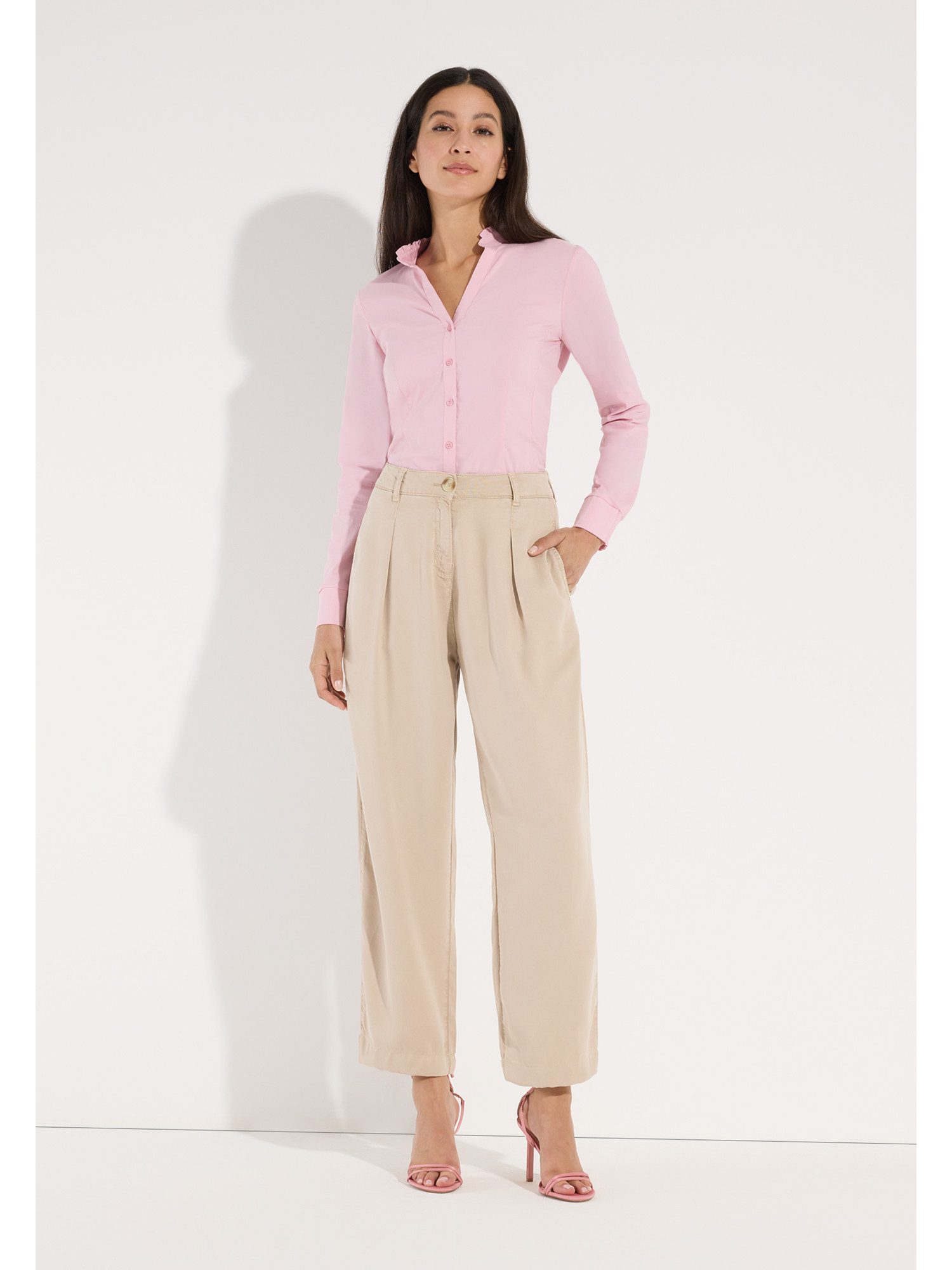 MORE&MORE Stoffhose lässige, elegante Wide Leg Hose