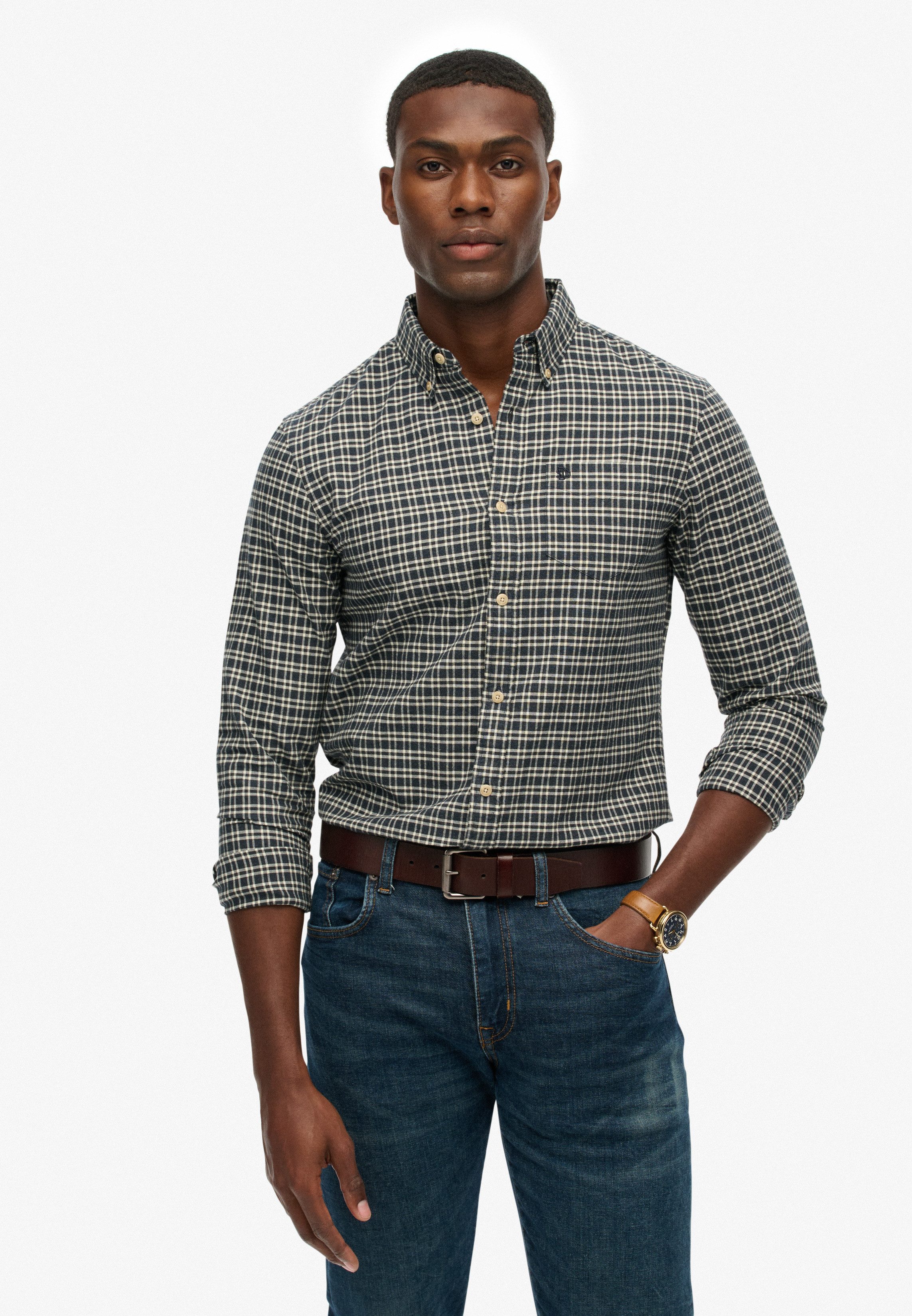 Superdry Langarmhemd PREMIUM CHECK OXFORD SHIRT günstig online kaufen