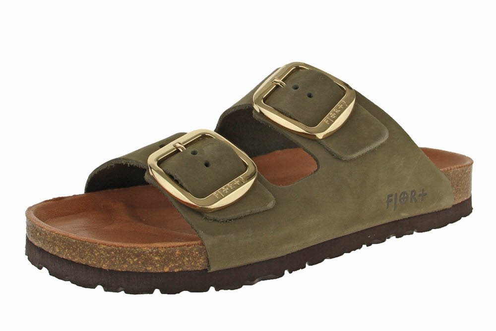 SUPERSOFT Fjort Damen Pantolette mit Lederfußbett Keilpantolette