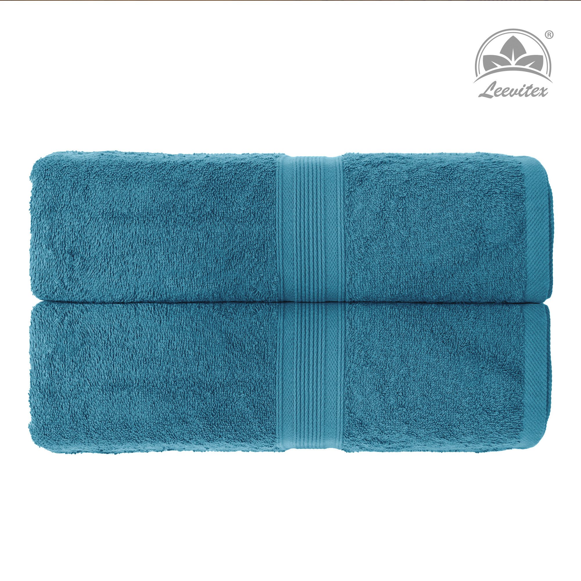 leevitex® Duschtuch Duschtuch 2er Set Duschtuch günstig online kaufen