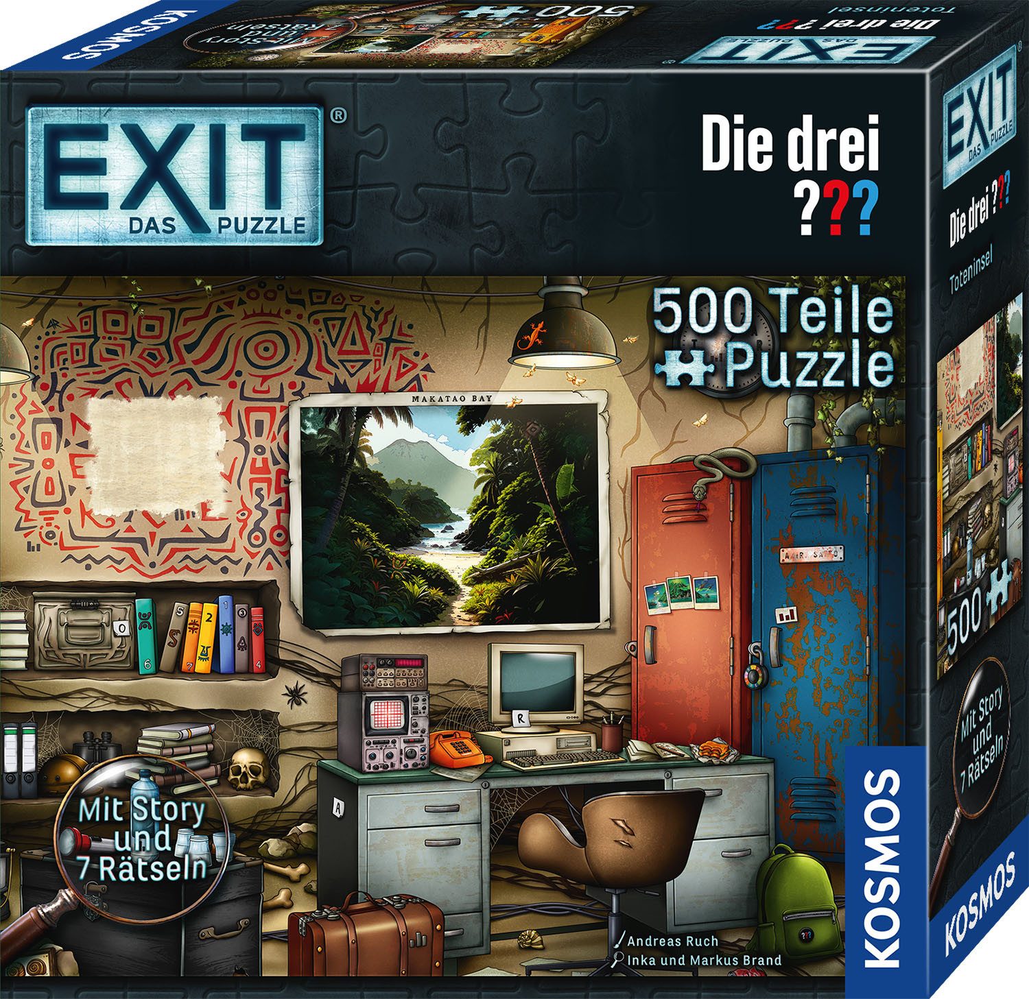 Kosmos Puzzle EXIT® Das Puzzle Die drei ??? Toteninsel, 500 Puzzleteile, Made in Germany