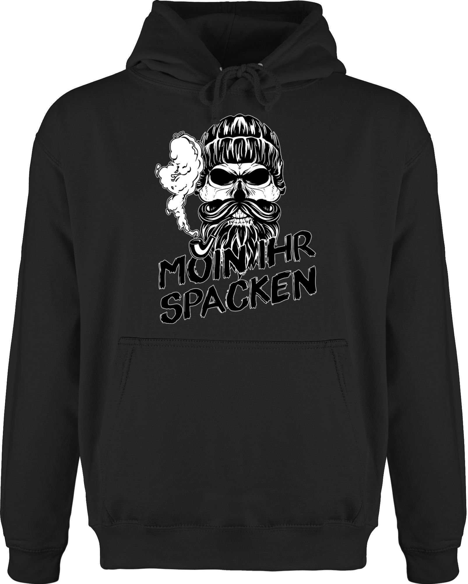 Shirtracer Hoodie »Moin ihr Spacken mit Totenkopf Sprüche Statement