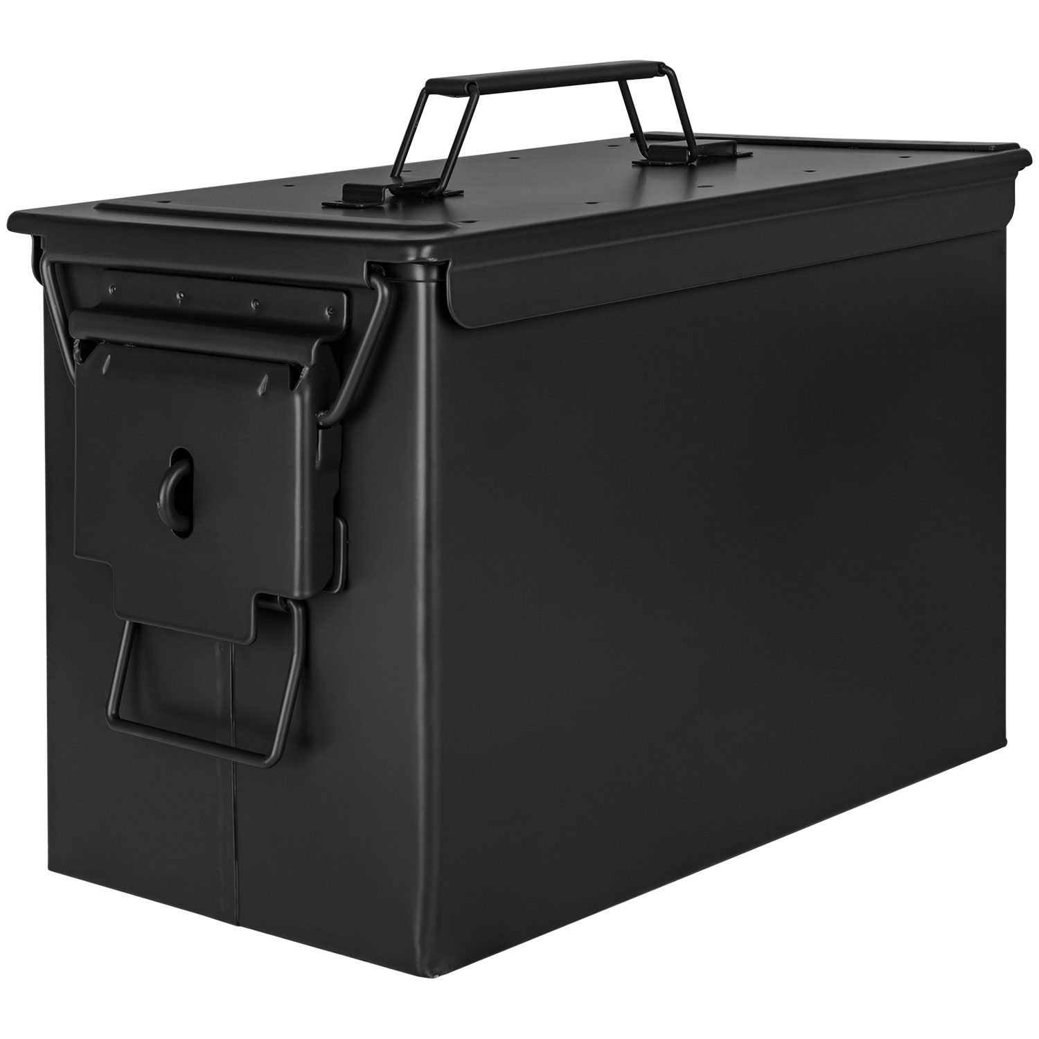 Aufbewahrungsbox Munitionsbox Metallkiste Metallbox Ammo Box 33 x 19 x 23 cm Schwarz