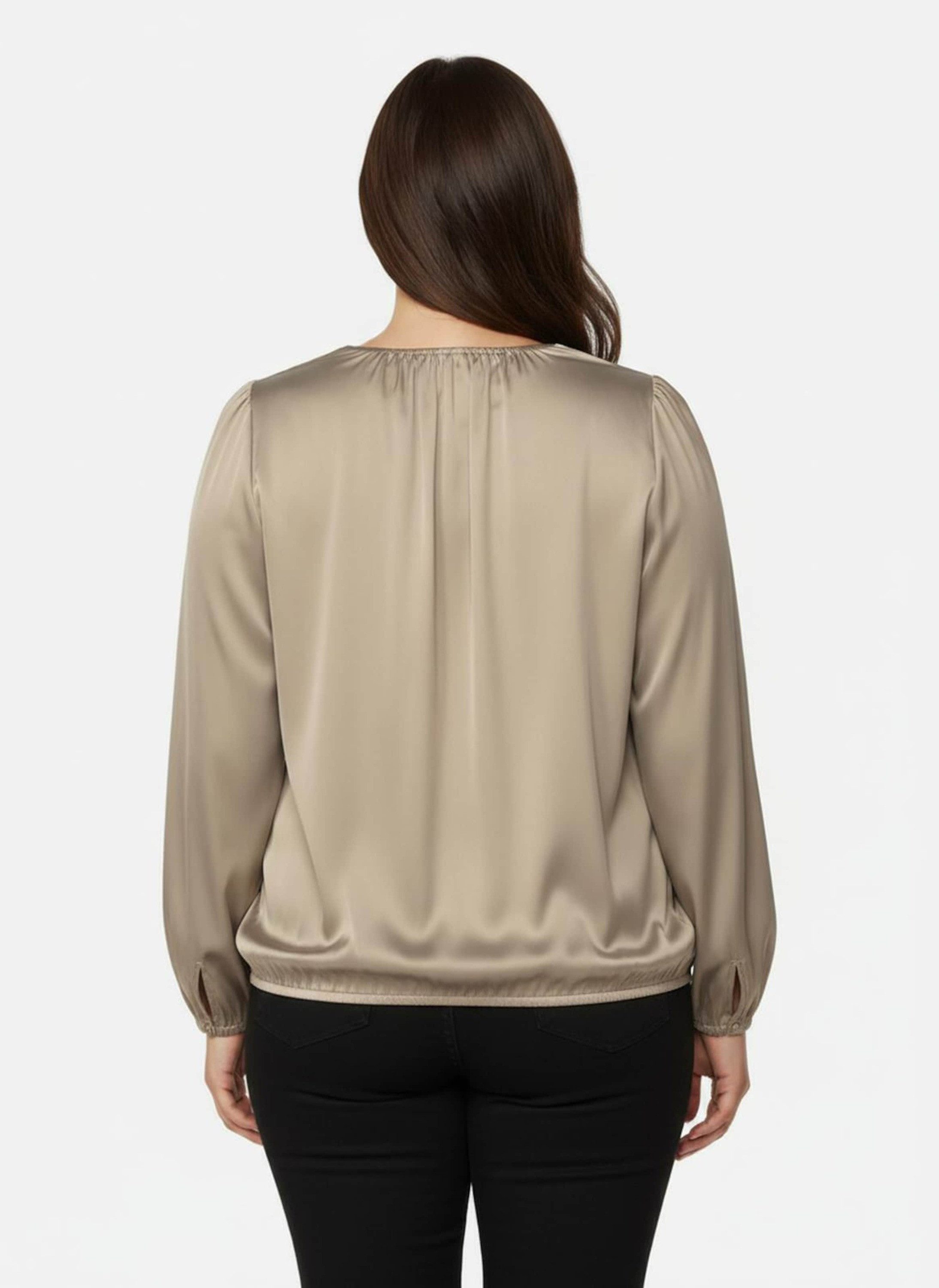 Witt Klassische Bluse Satin-Bluse Langarm günstig online kaufen