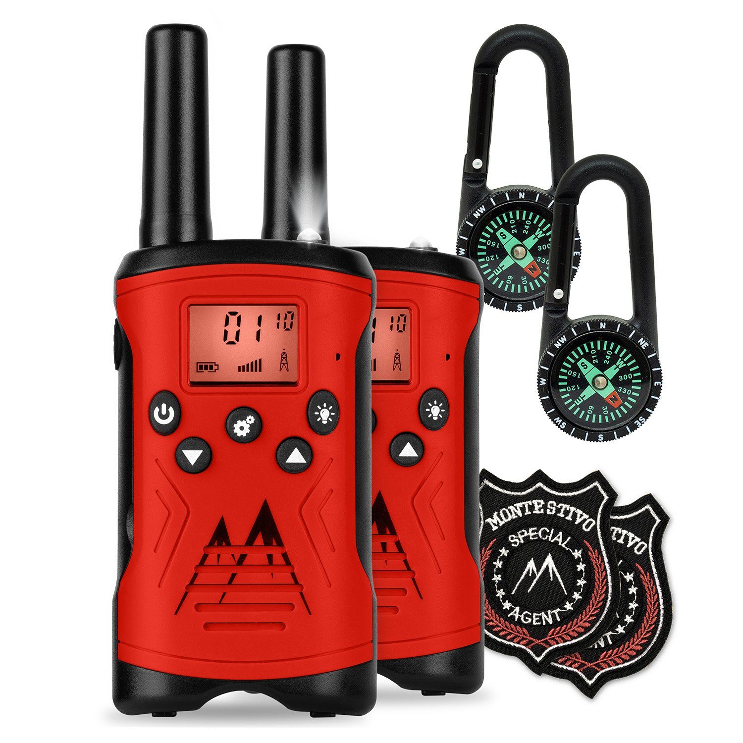 Monte Stivo Walkie Talkie Kingen, (Set, Set)