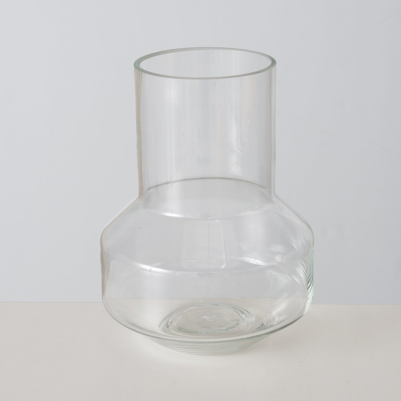 in BOLTZE "Naruna" H25cm, braun Glas/Holz Vase Dekovase aus