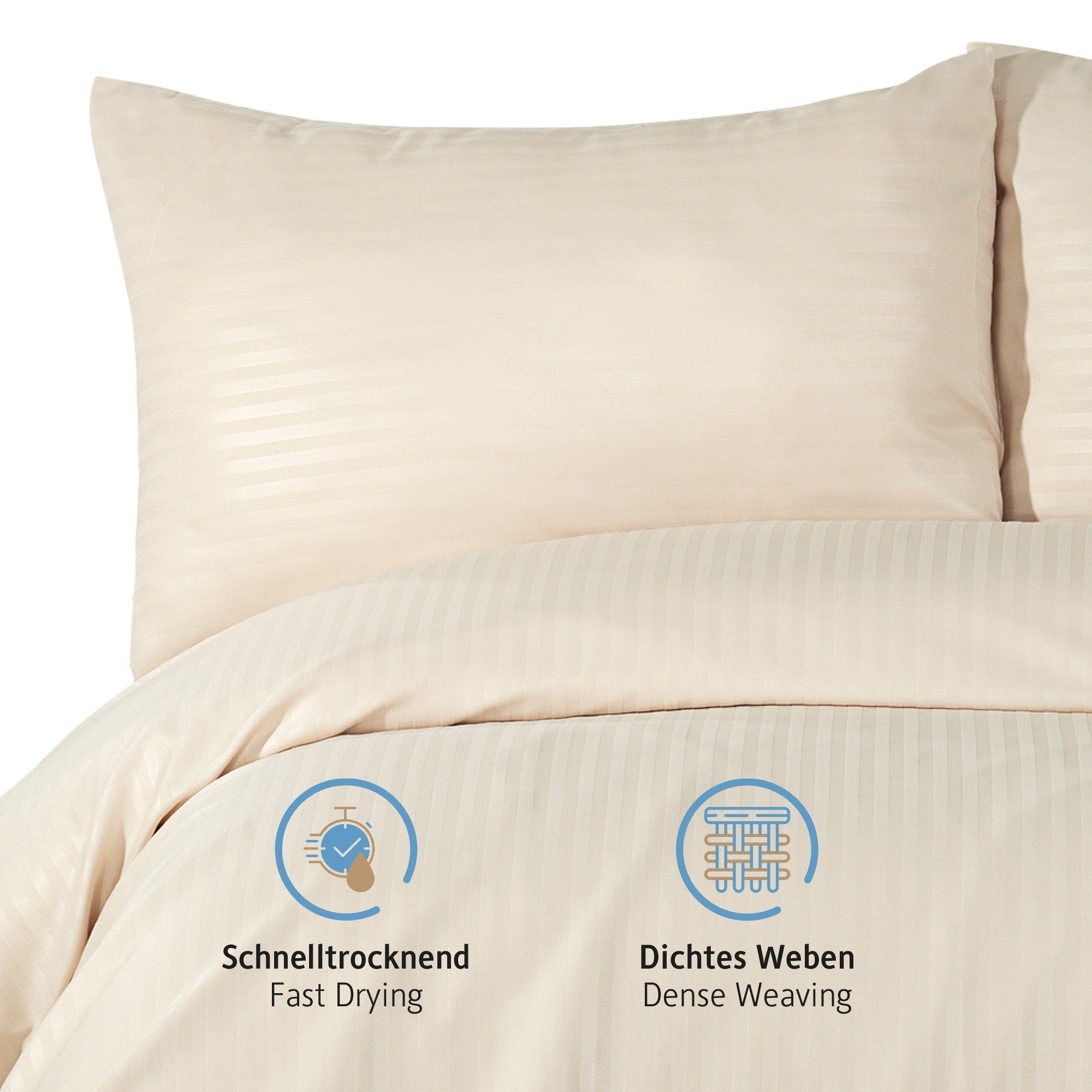 Komfortec Bettwäsche Deluxe, 2&3 Teilig, 140x200 cm, 155x220 cm, 200x200 cm günstig online kaufen