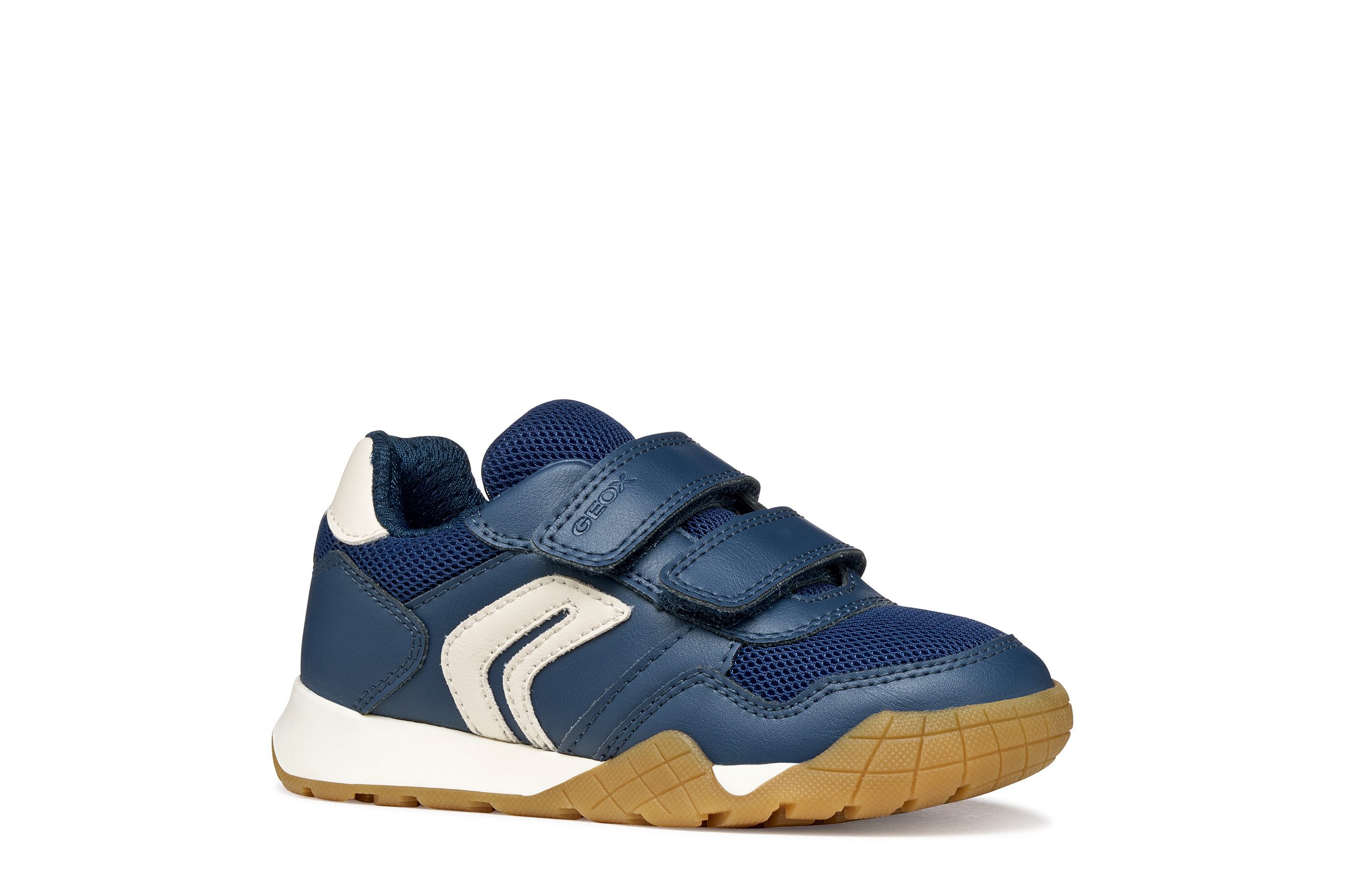 Geox J RANN-E BOY Klettschuh Halbschuh mit Kontrastbesatz, Größenschablone zum Download