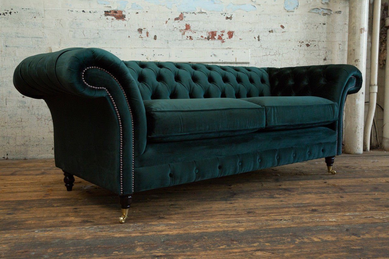 3 Couch 228 Chesterfield-Sofa, Sofa Design Chesterfield JVmoebel Sofa cm Sitzer