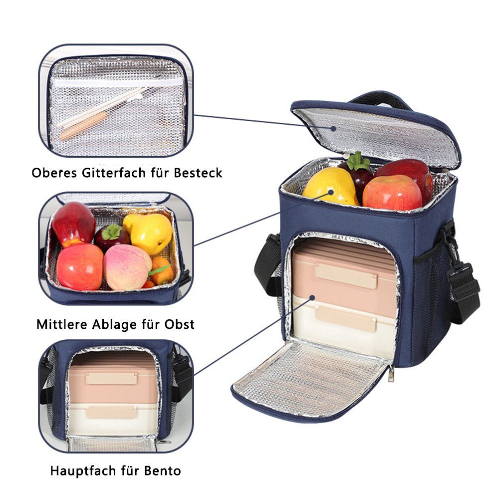 Dekorative Kühltasche Isolierte Lunch-Tasche,isolierte Tasche