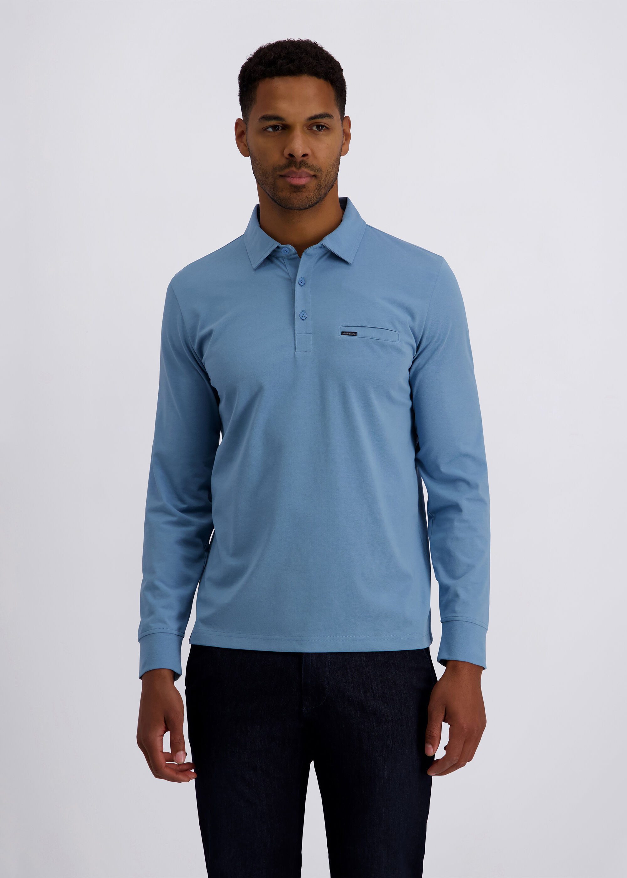 Pierre Cardin Langarmshirt (1-tlg) Single Jersey