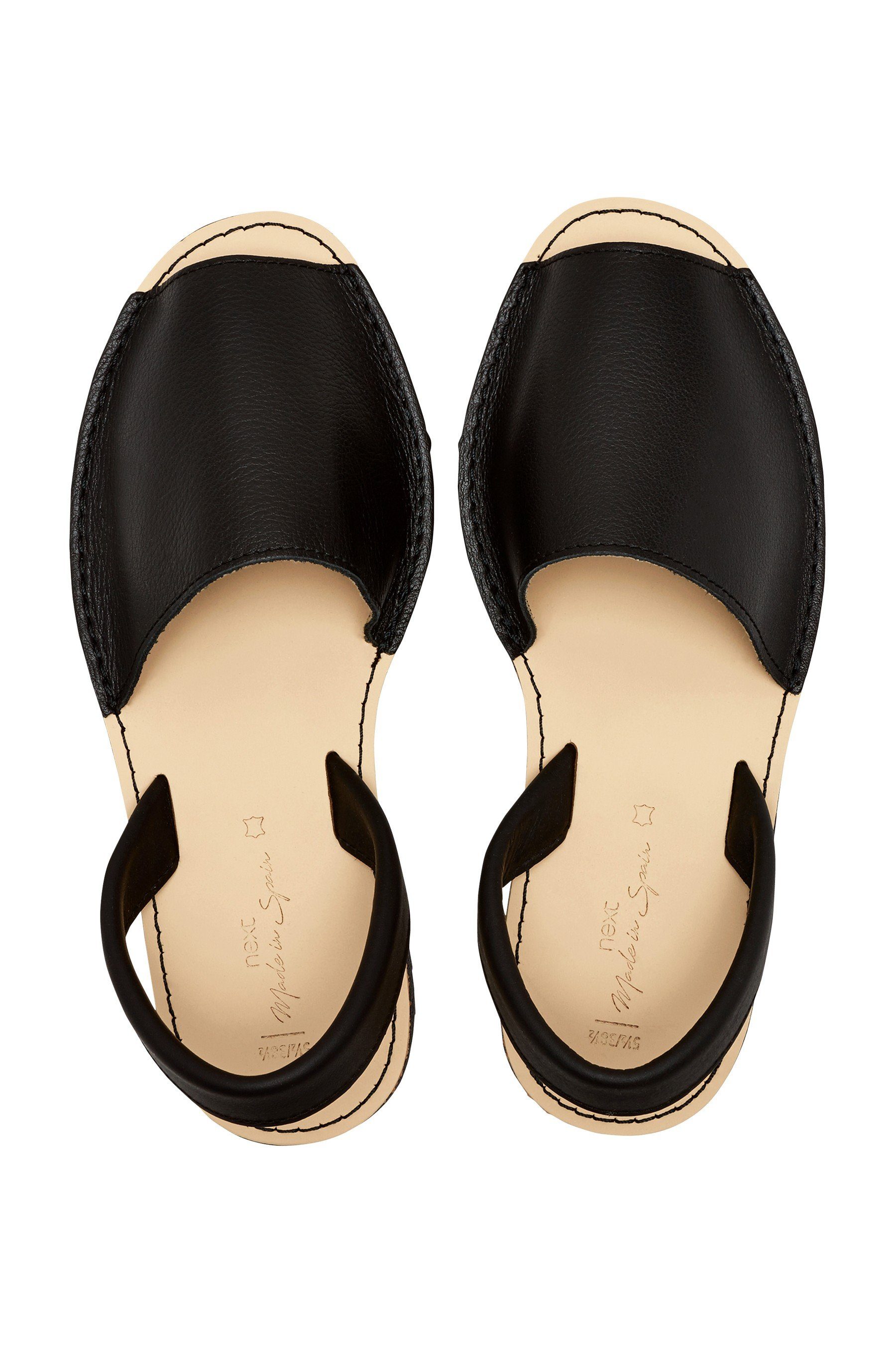Regular Sandale Next - Leather (1-tlg) Strandsandale Black