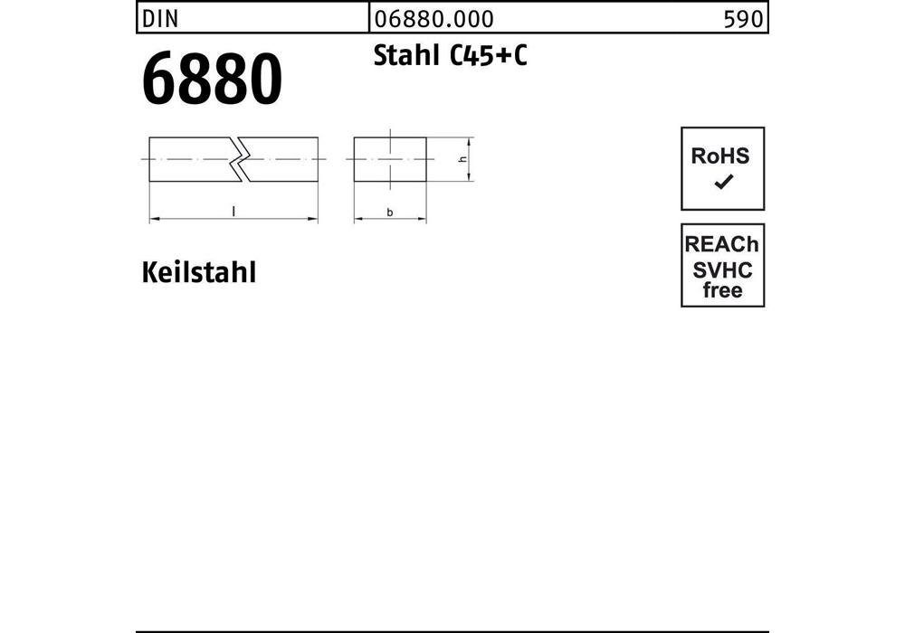 x 6880 Keilstahl 16 C45+C Schraubstock 28 Stahl x DIN 1000