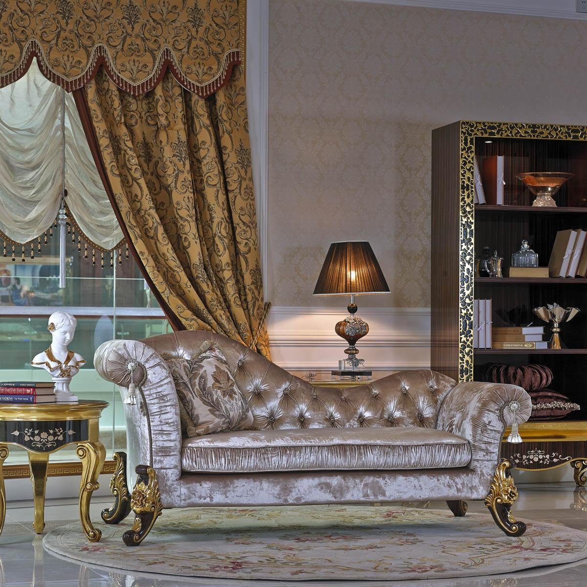 JVmoebel Chaiselongue, Chaiselounge Antik Stil Sofa Liege Textil Barock Rokoko Couch Liegen | Chaiselongues