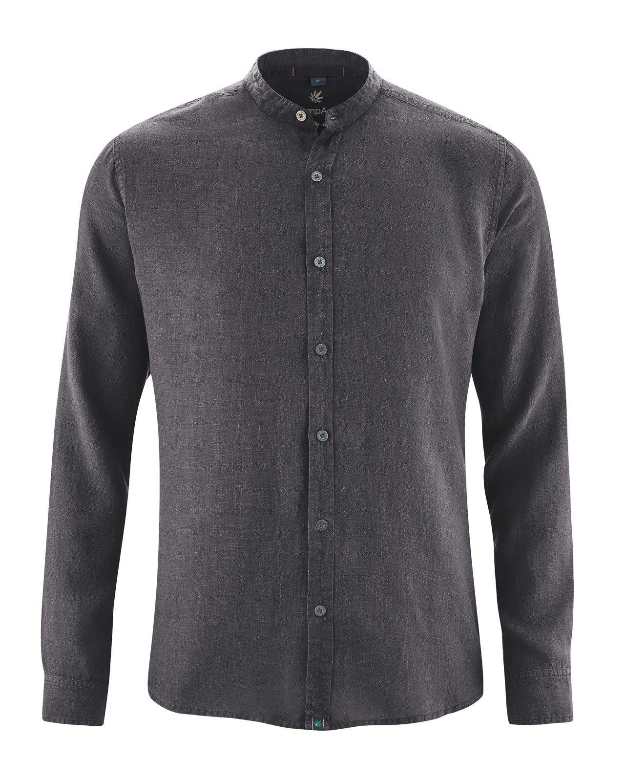 HempAge Langarmhemd DH049 100% Hanf Stehkragenhemd