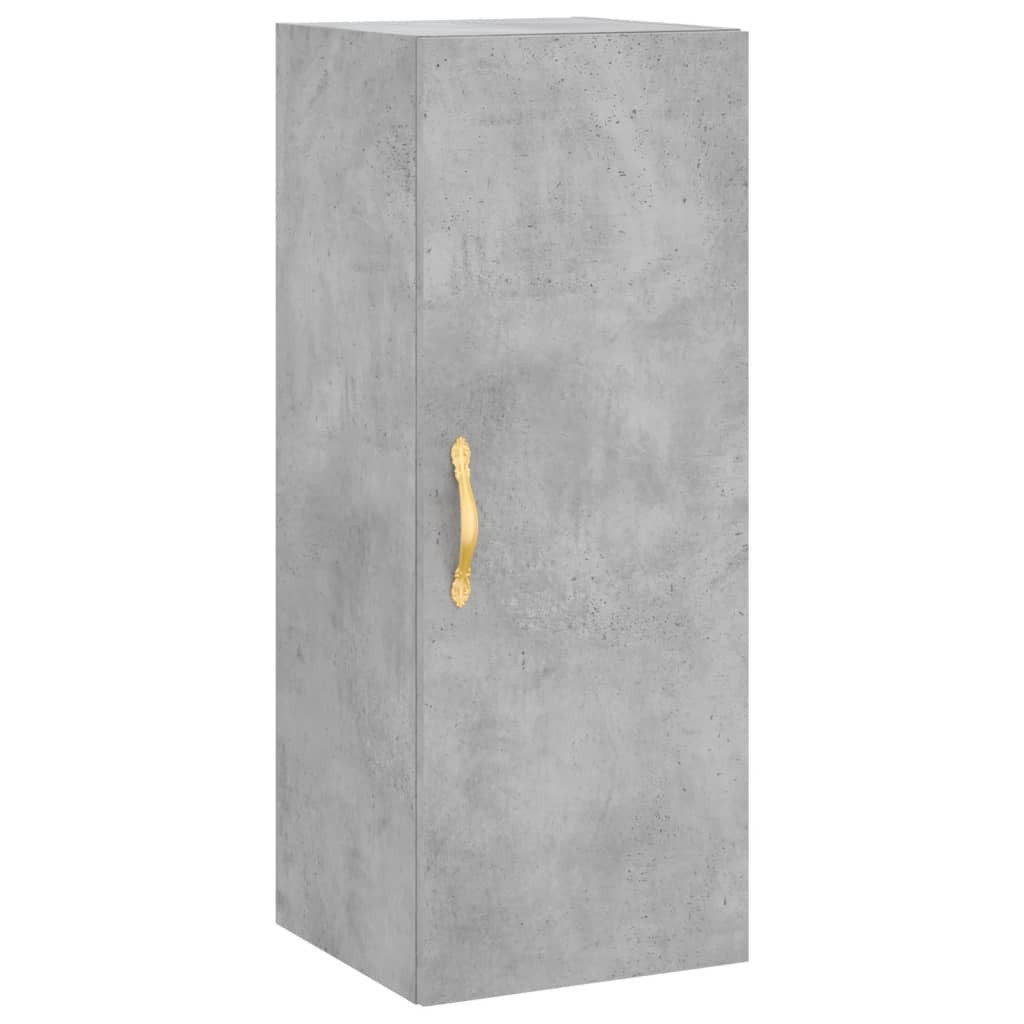 vidaXL Hängeschrank Wandschrank Betongrau 34,5x34x90 cm günstig online kaufen