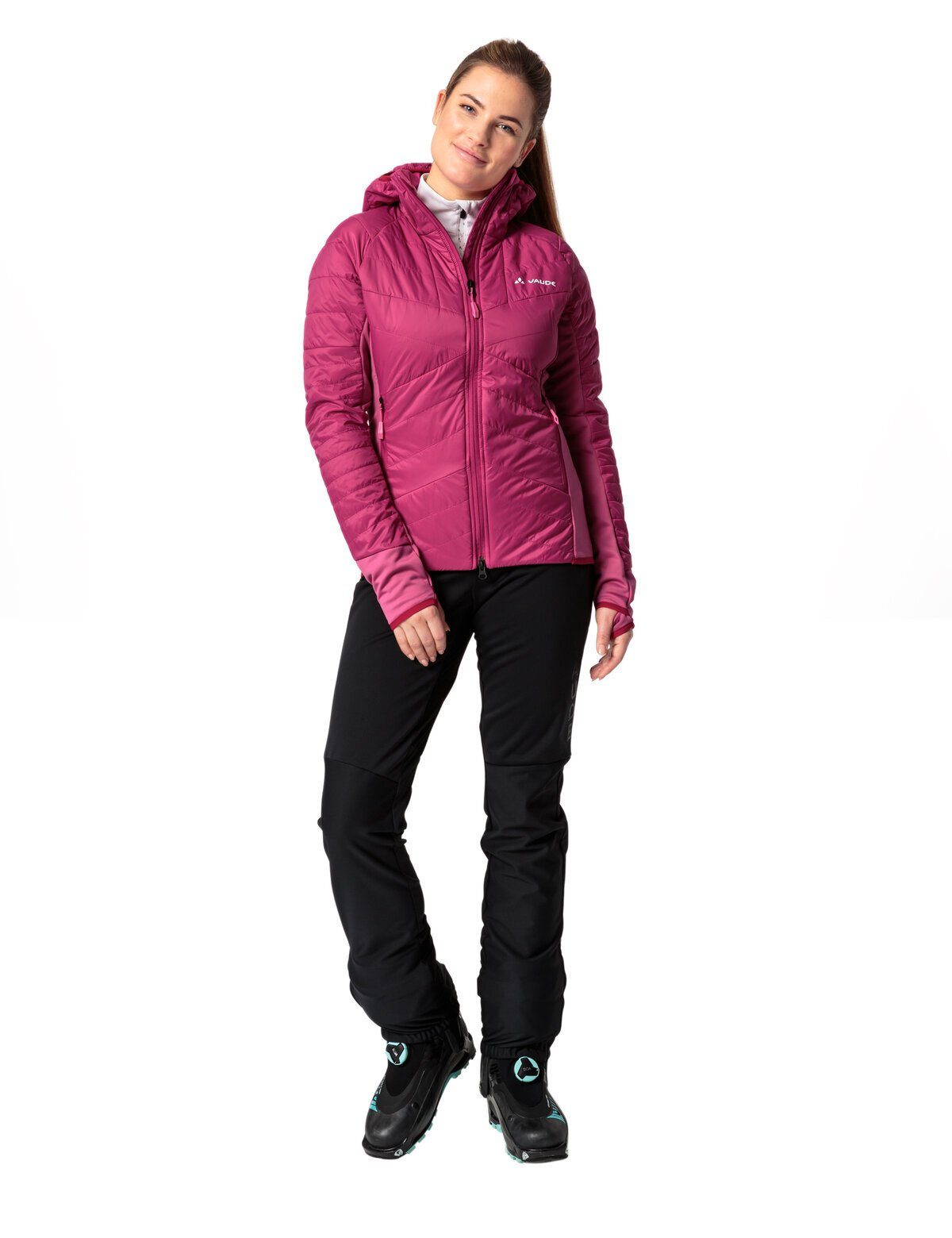 IV Outdoorjacke kompensiert Women's Sesvenna Klimaneutral (1-St) pink Jacket rich VAUDE