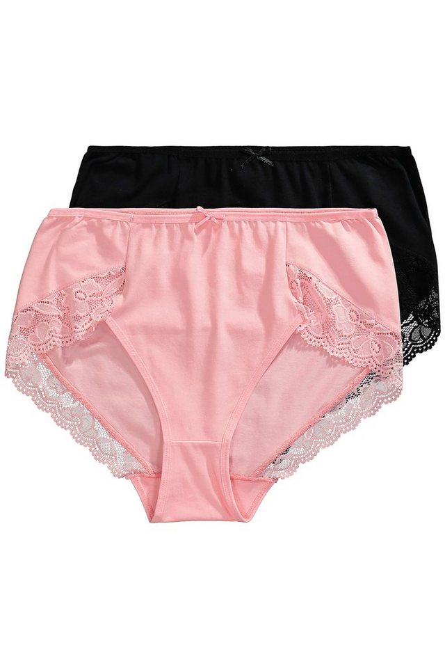 Slip Donna ULLA POPKEN - Pacco Da 2 | Cotone Ed Elastan | Taglie Grandi | Sgambatura Alta - Foto 4