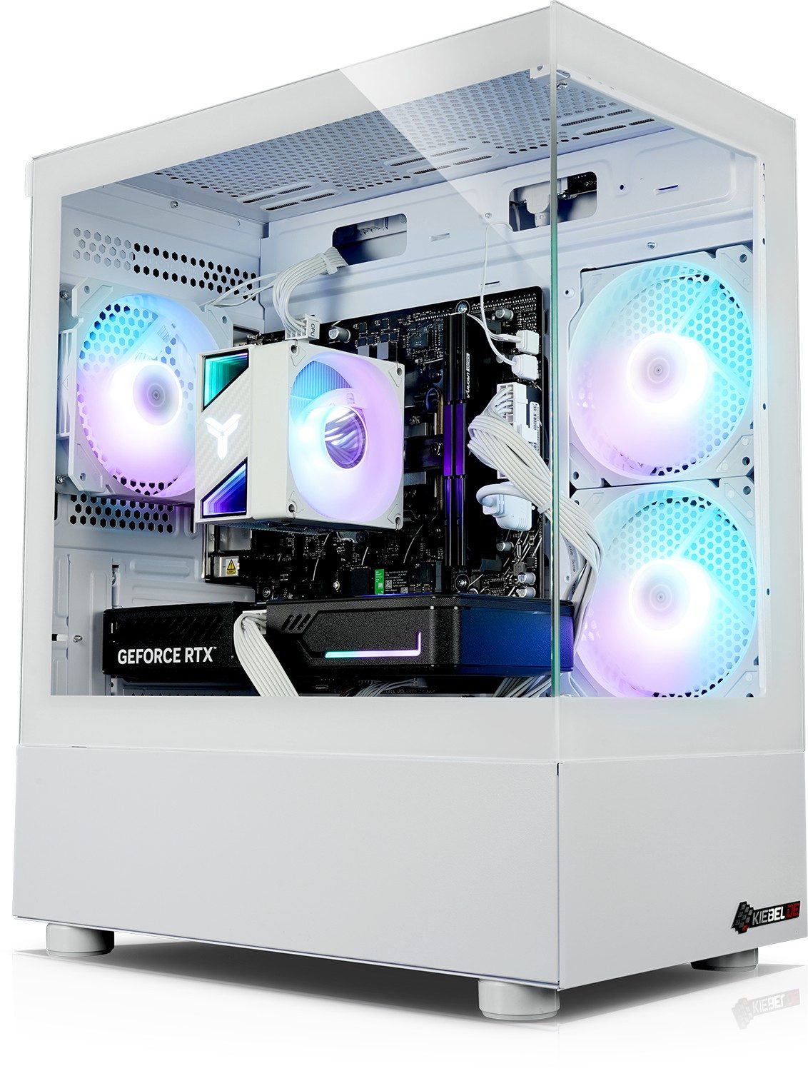 Kiebel Booster V Gaming-PC (AMD Ryzen 5 AMD Ryzen 5 5500, RTX 3050, 16 GB RAM, 1000 GB SSD, Luftkühlung, ARGB-Beleuchtung)