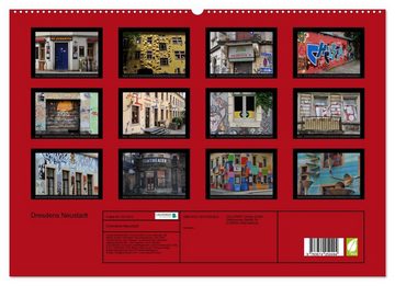 CALVENDO Wandkalender Dresdens Neustadt (Premium, hochwertiger DIN A2 Wandkalender 2023, Kunstdruck in Hochglanz)