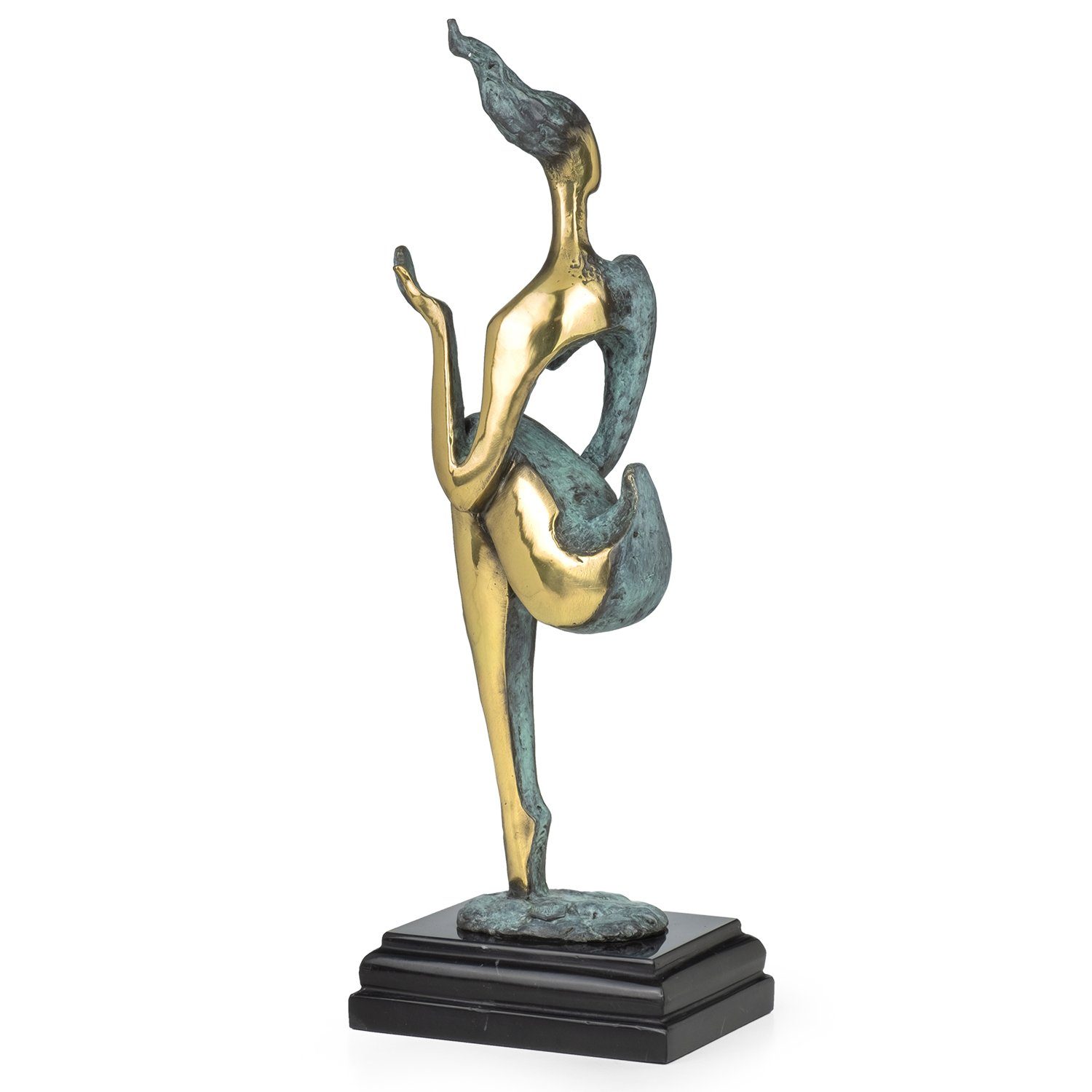 Schreibtisch Moritz Figuren Weiblicher Deko Vitrine Bronzefigur Regal Dekofigur Skulptur für Akt Bronzefigur abstrakt,