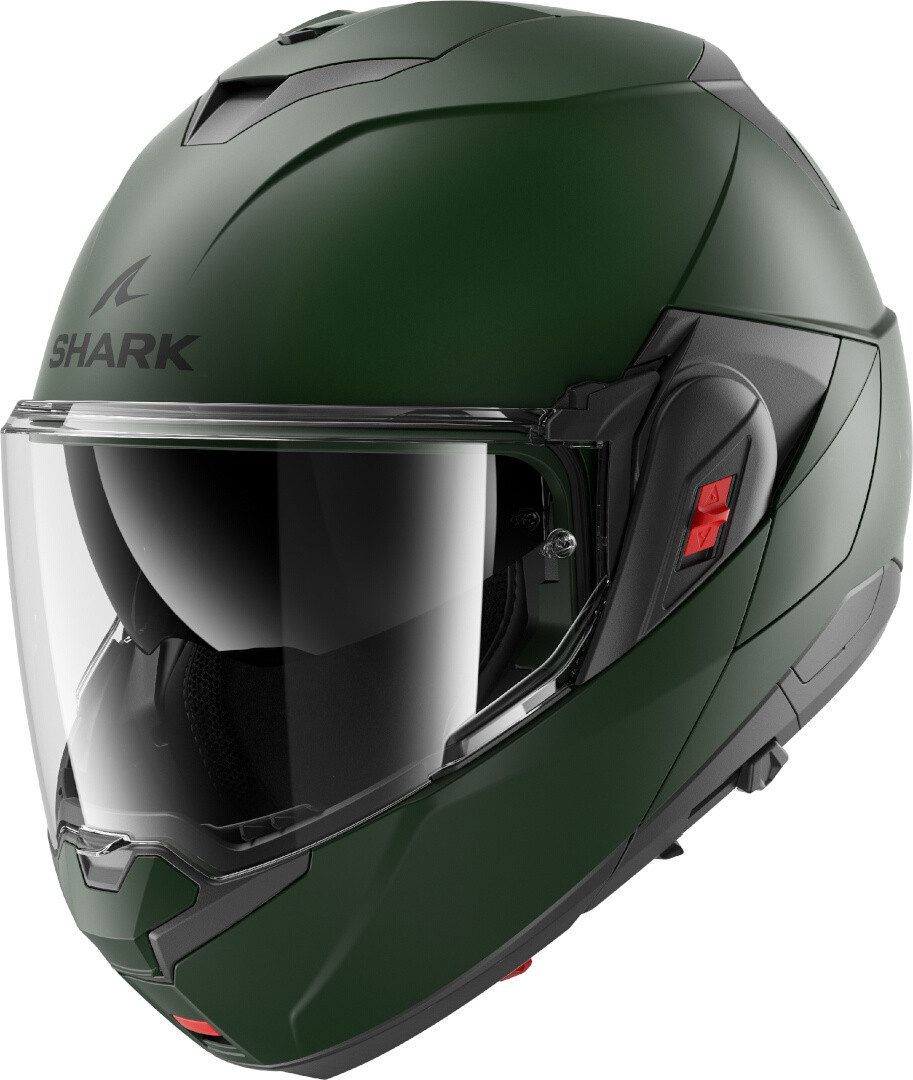 Shark Motorradhelm Oxo Blank Klapphelm, integriertes Sonnenvisier
