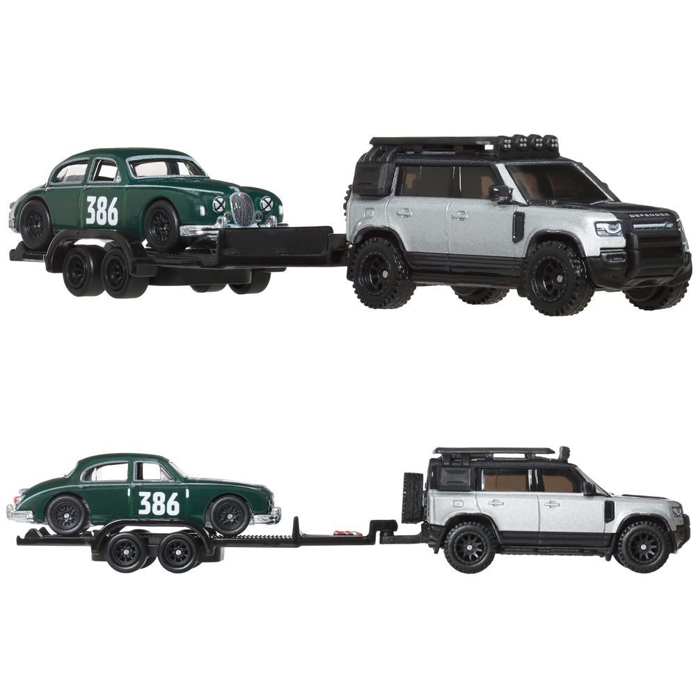 Hot Wheels Spielzeug-Rennwagen Jaguar MK1 & Land Rover Defender Hot Wheels günstig online kaufen