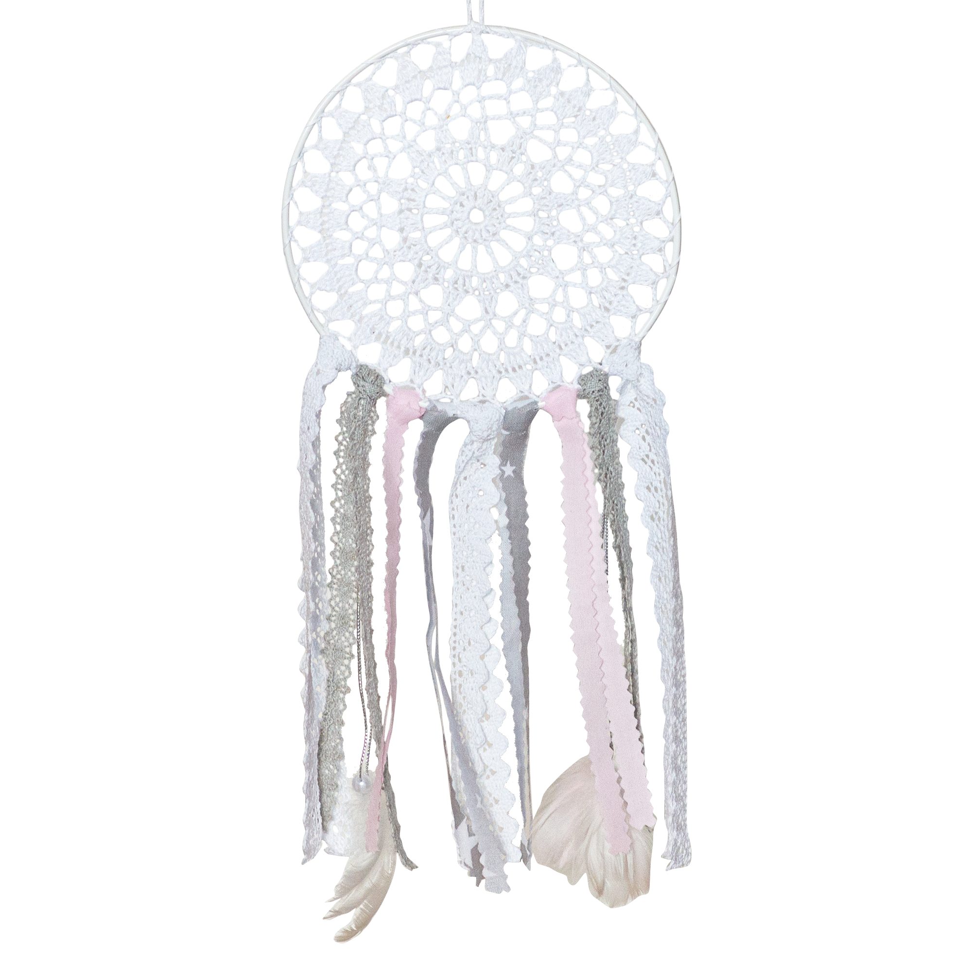 Rainbow Kids Traumfänger Dreamcatcher aus Baumwolle für Kinder, Dekoration für schöne Träume, mit Liebe gefertigt