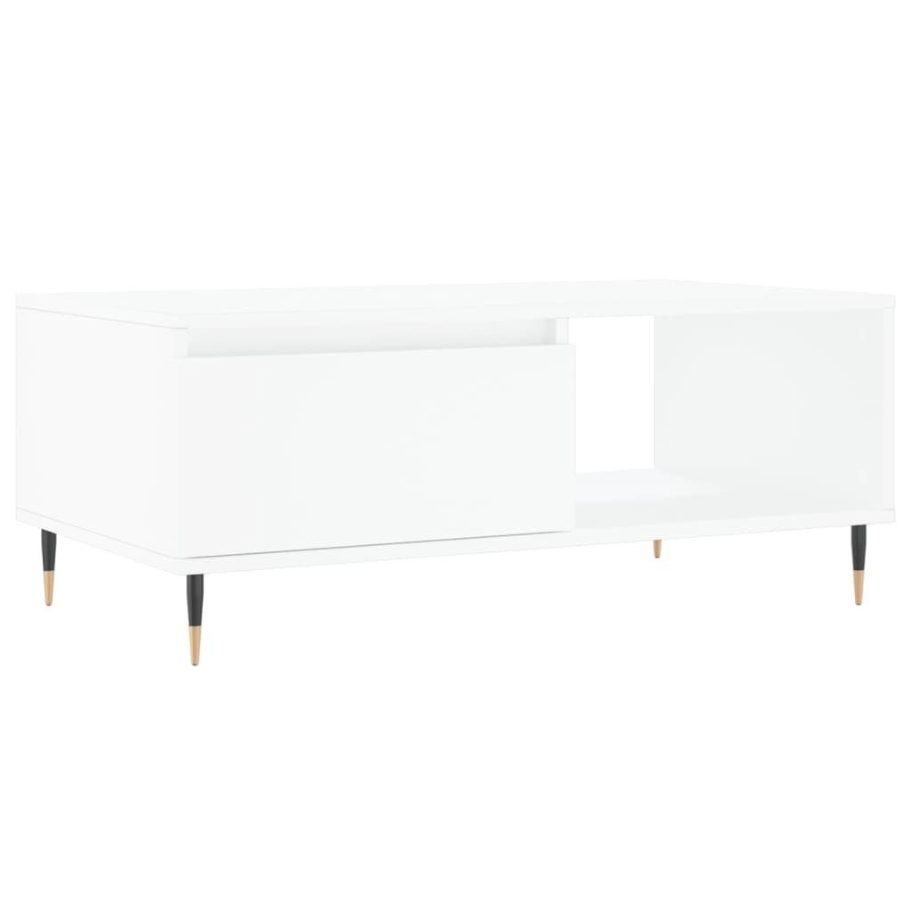 vidaXL Couchtisch Couchtisch Weiß 90x50x36,5 cm Holzwerkstoff (1-St)
