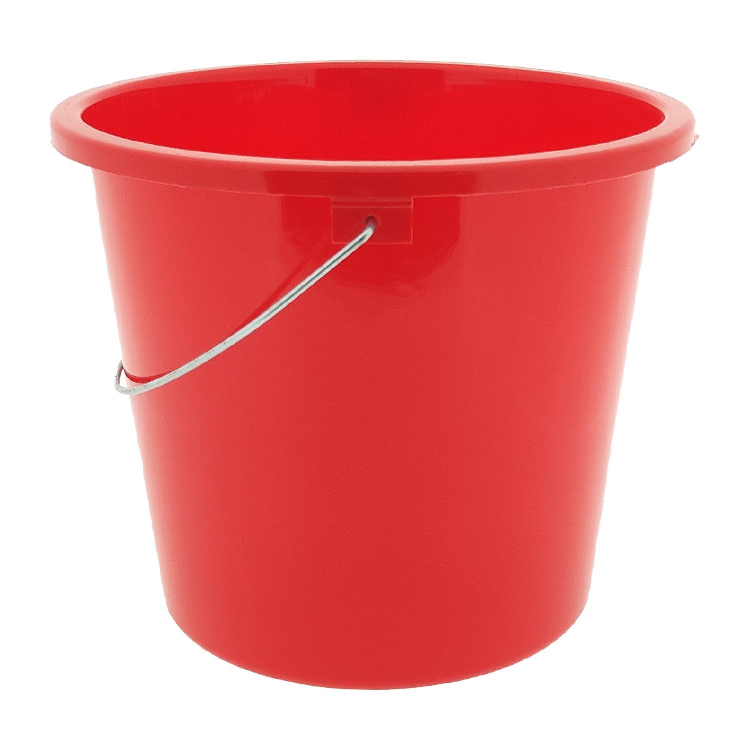 Centi Putzeimer Haushaltseimer Putzeimer Grau 10 Liter 1 Stück, (Reinigungsset, 1-tlg., Eimer, Metallbügel), Haushaltseimer Eimer 10l mit Metallbügel Putzeimer