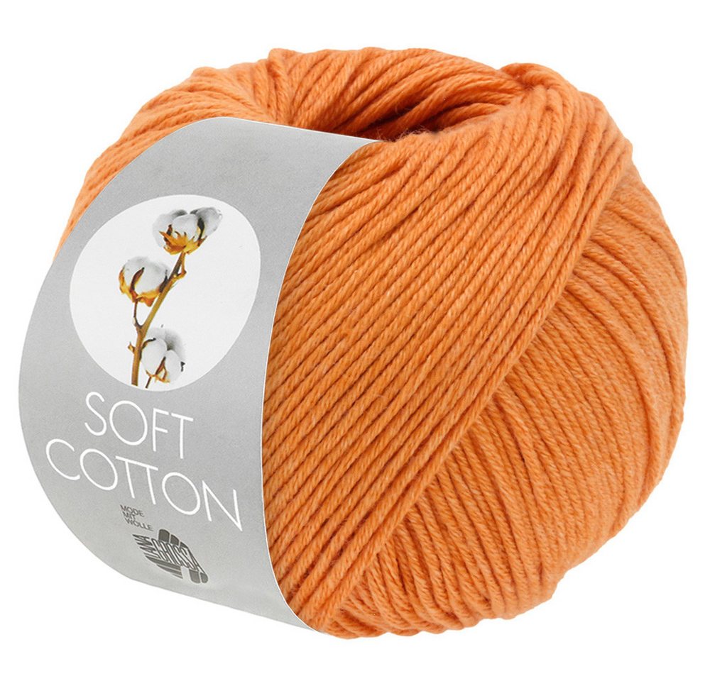 LANA GROSSA SOFT COTTON Häkelwolle, 140 m (weiches, vielseitiges Garn für höchsten Tragekomfort), 50 g