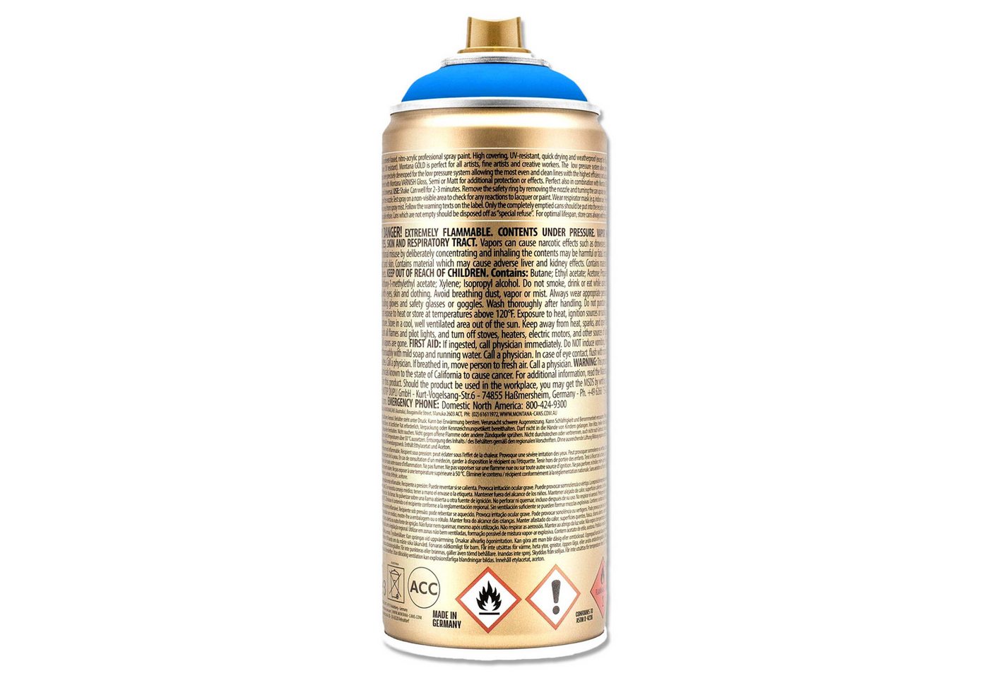Thumbnail - Montana Cans Sprühlack Sprühlack Montana GOLD, Fluoreszierend, Flame Blue, 400ml