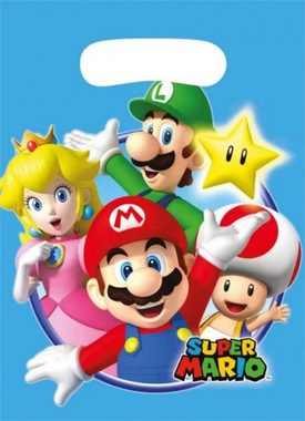 Super Mario Einweggeschirr-Set Super Mario XL Geburtstag Deko Set 60tlg.Geschirr Kinder Partyset (60-tlg), 8 Personen, Pappe Papier