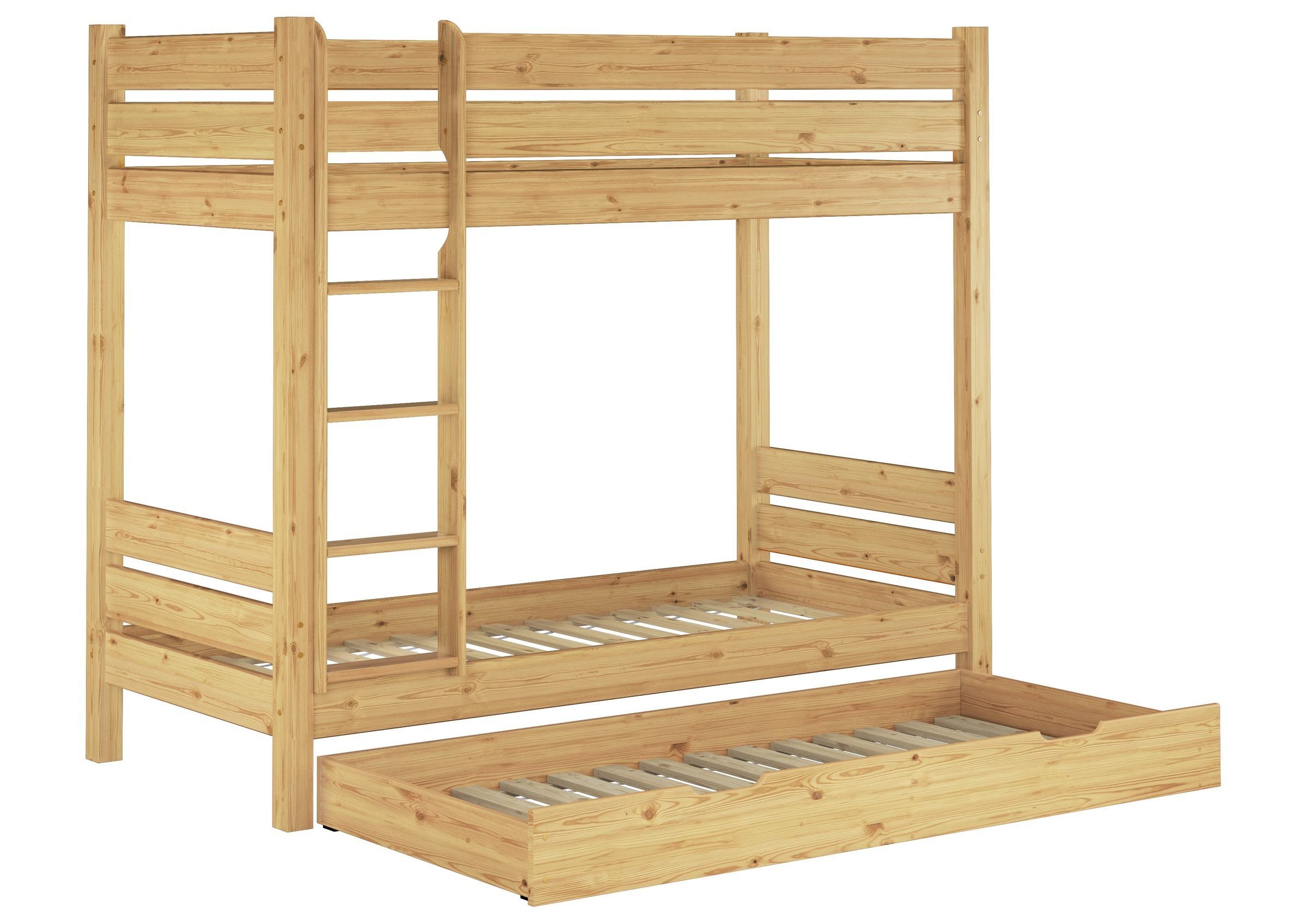 ERST-HOLZ Etagenbett Stockbett für Erwachsene 90 x 200 mit Rost und Schlafb günstig online kaufen