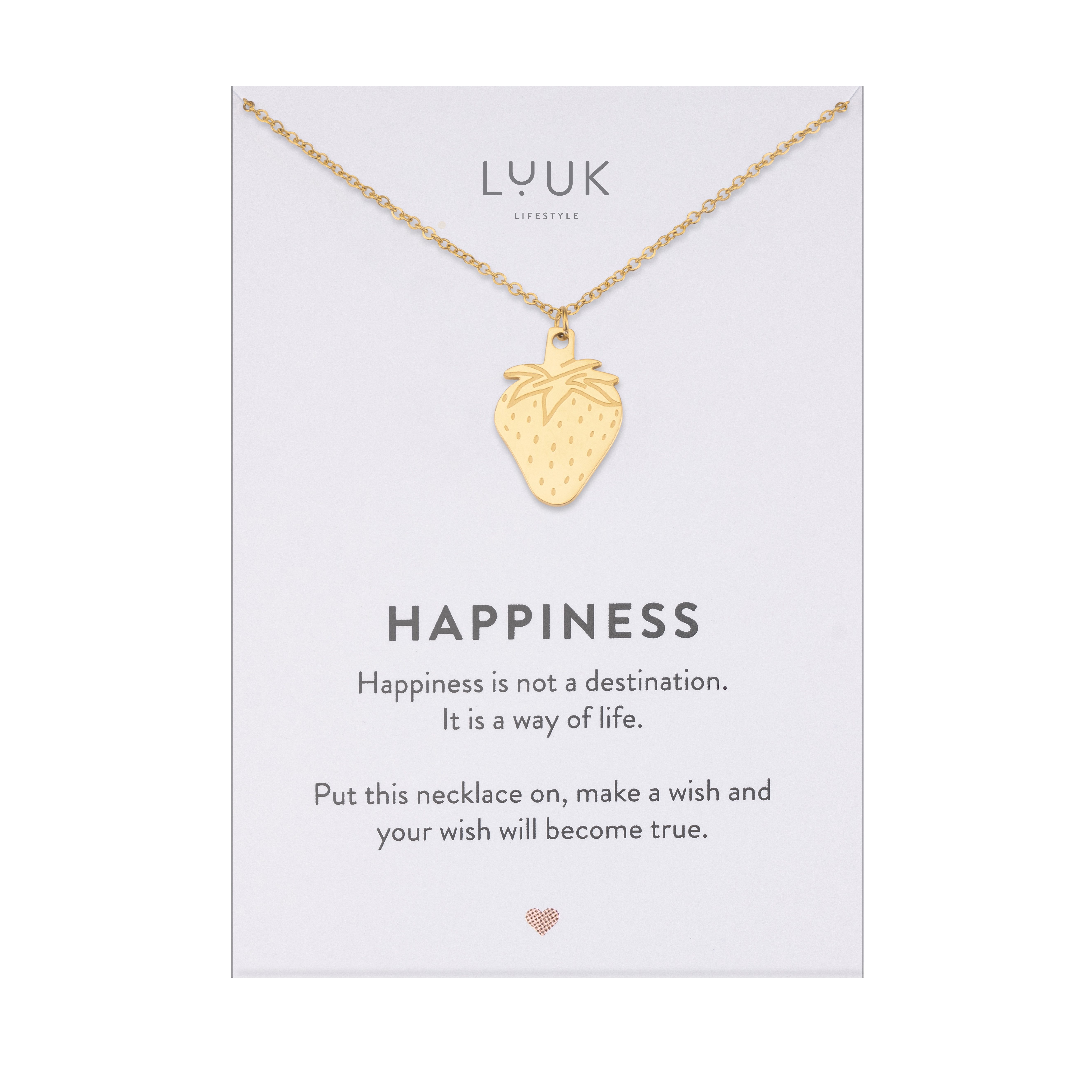 LUUK LIFESTYLE Kette mit Anhänger Erdbeere, günstig online kaufen