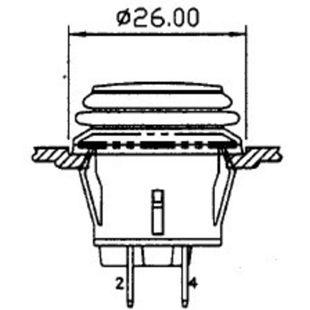 TRU COMPONENTS Schalter Druckschalter A, erhaben spritzwassergeschützt V/DC 14 20 Betätiger