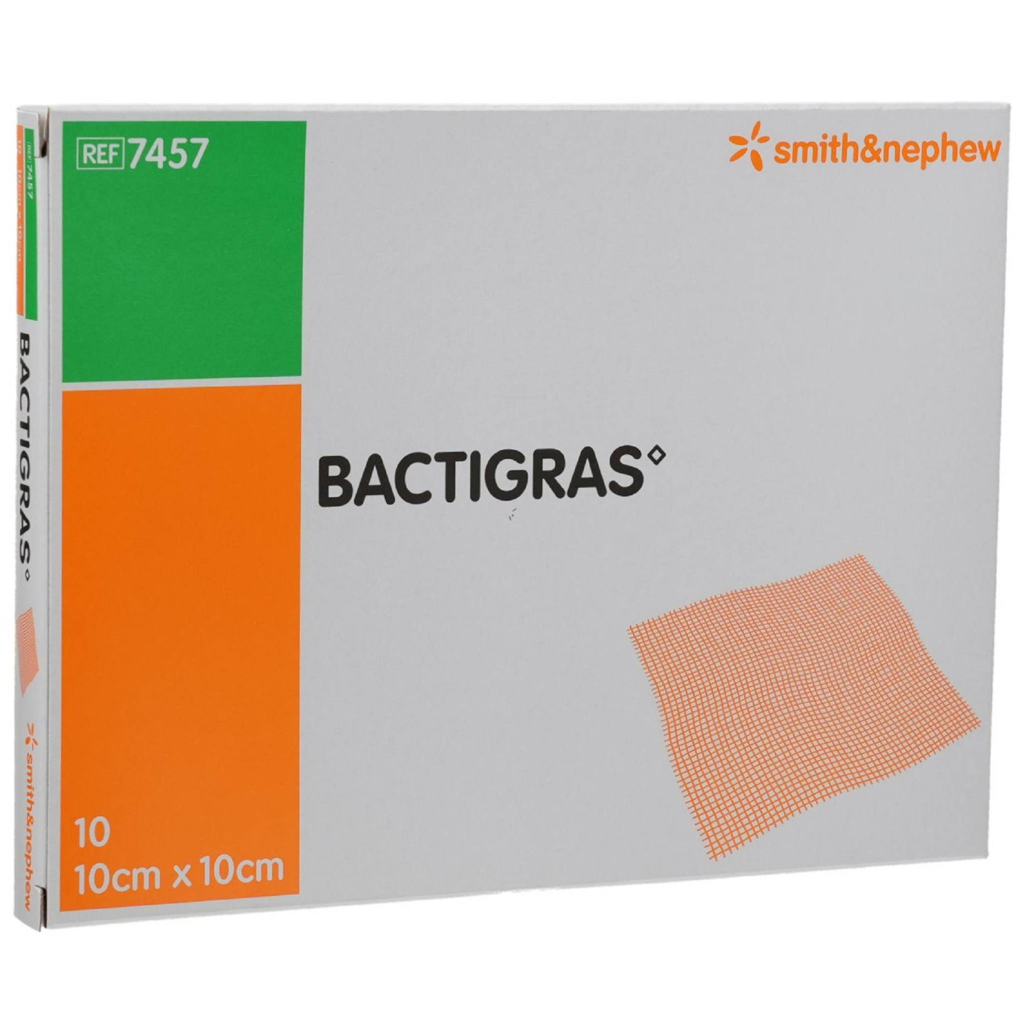 Smith & Nephew Wundpflaster antiseptische Paraffingaze 10x10 cm 10St PZN 08407379