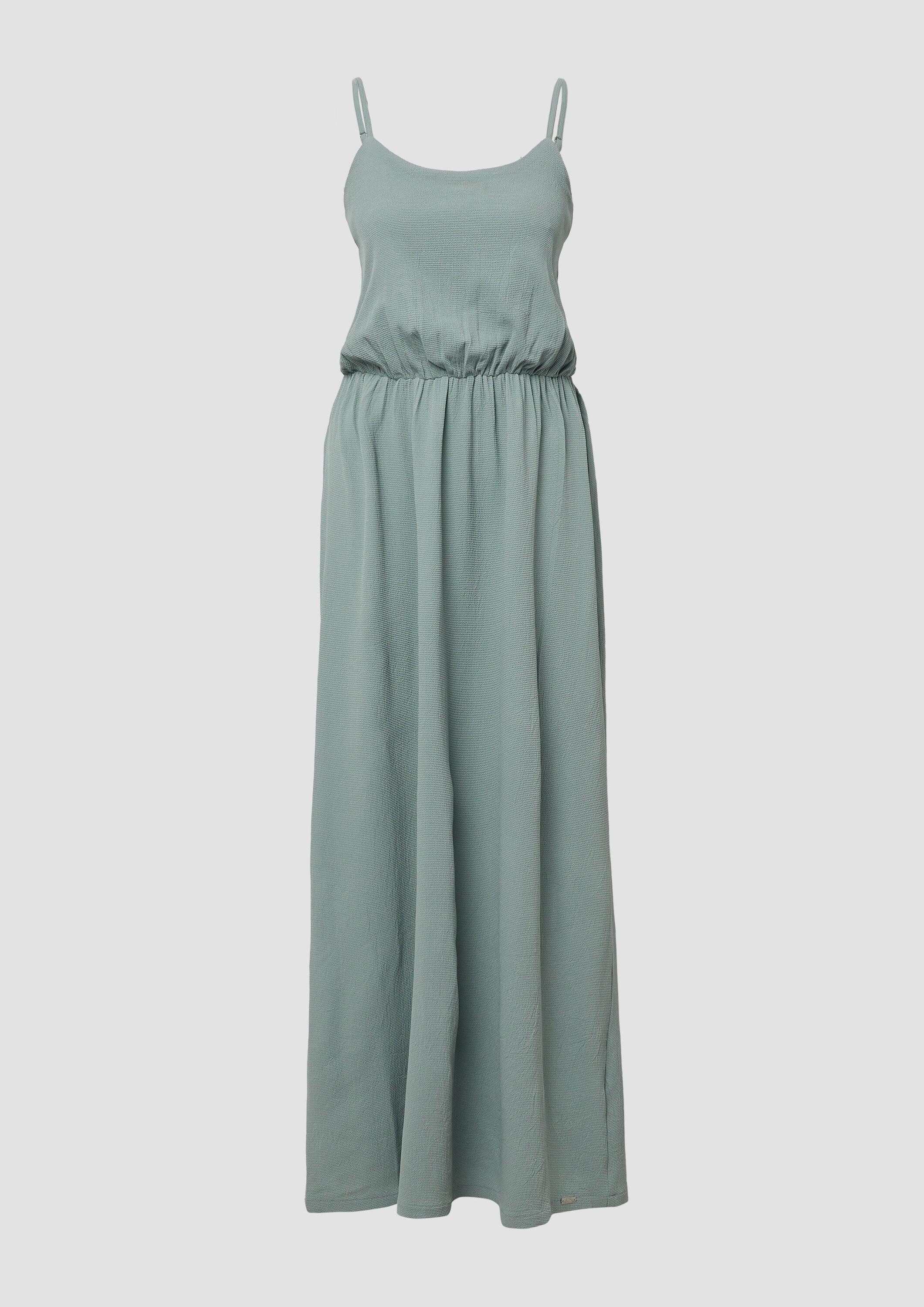 QS Maxikleid Kleid Langes Kleid mit Spaghettiträgern