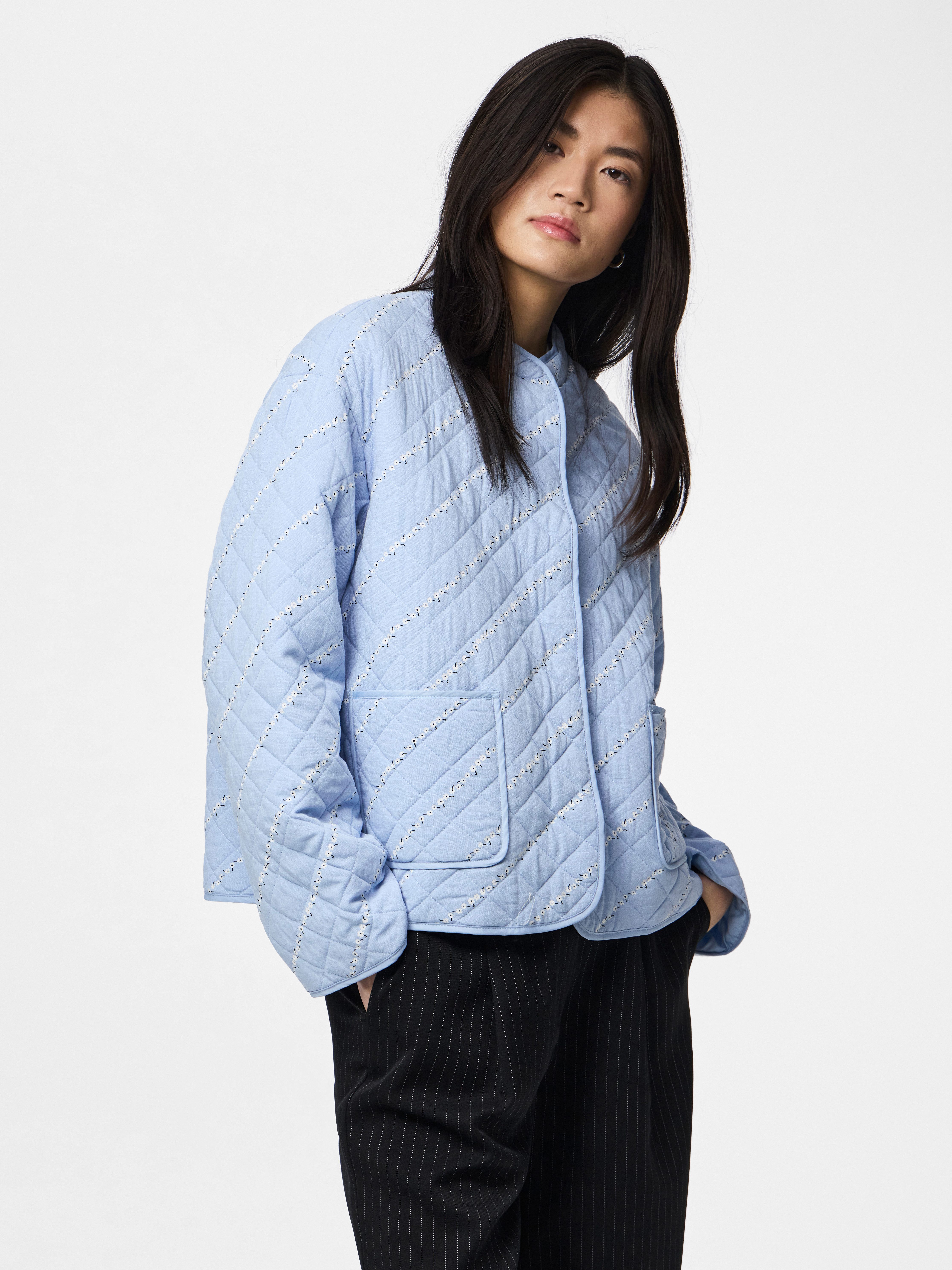 pieces Kurzjacke PCRIKKE QUILTED JACKET NOOS