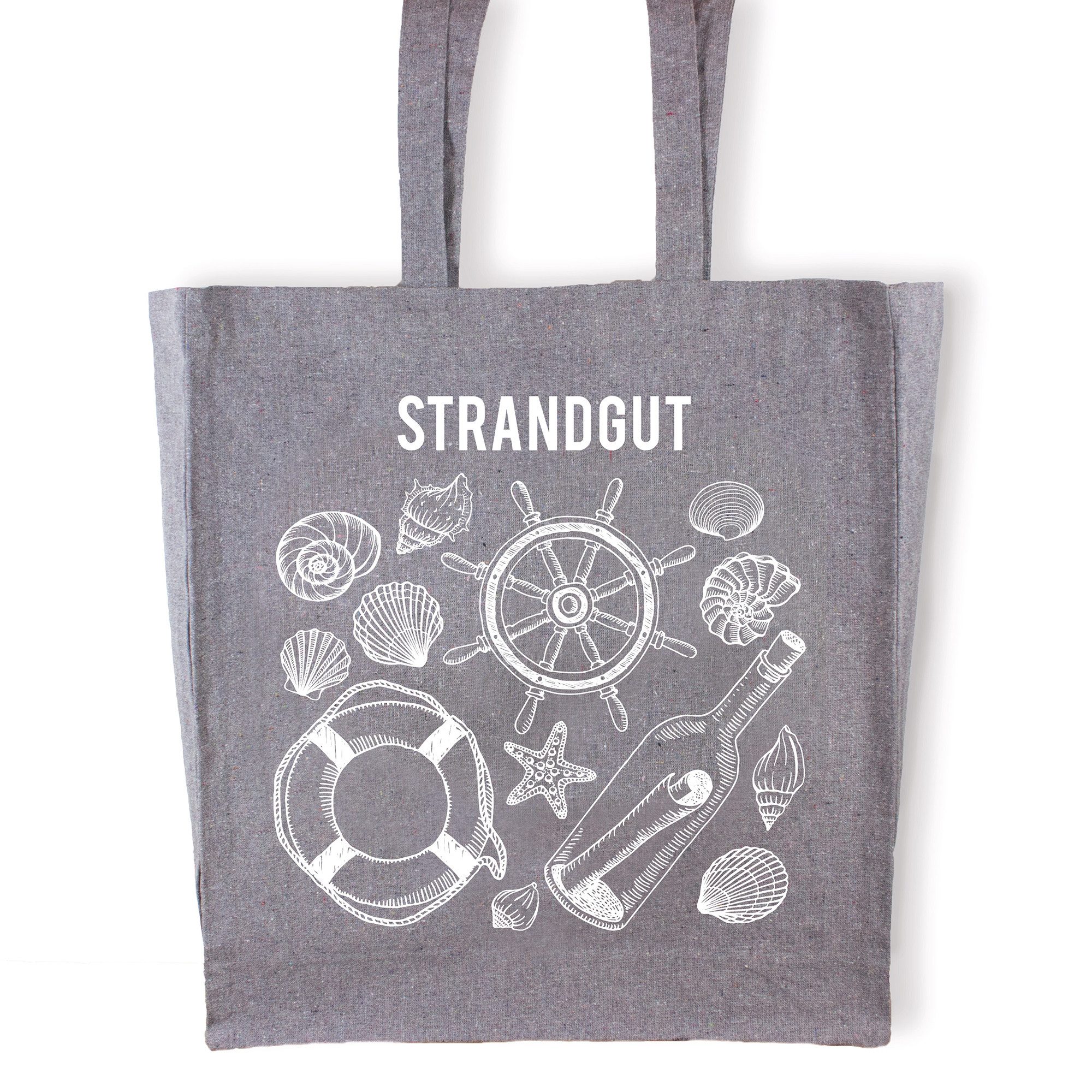 Bow & Hummingbird Сумки для покупок Сумки для покупок Strandgut, Aus recycelter Baumwolle