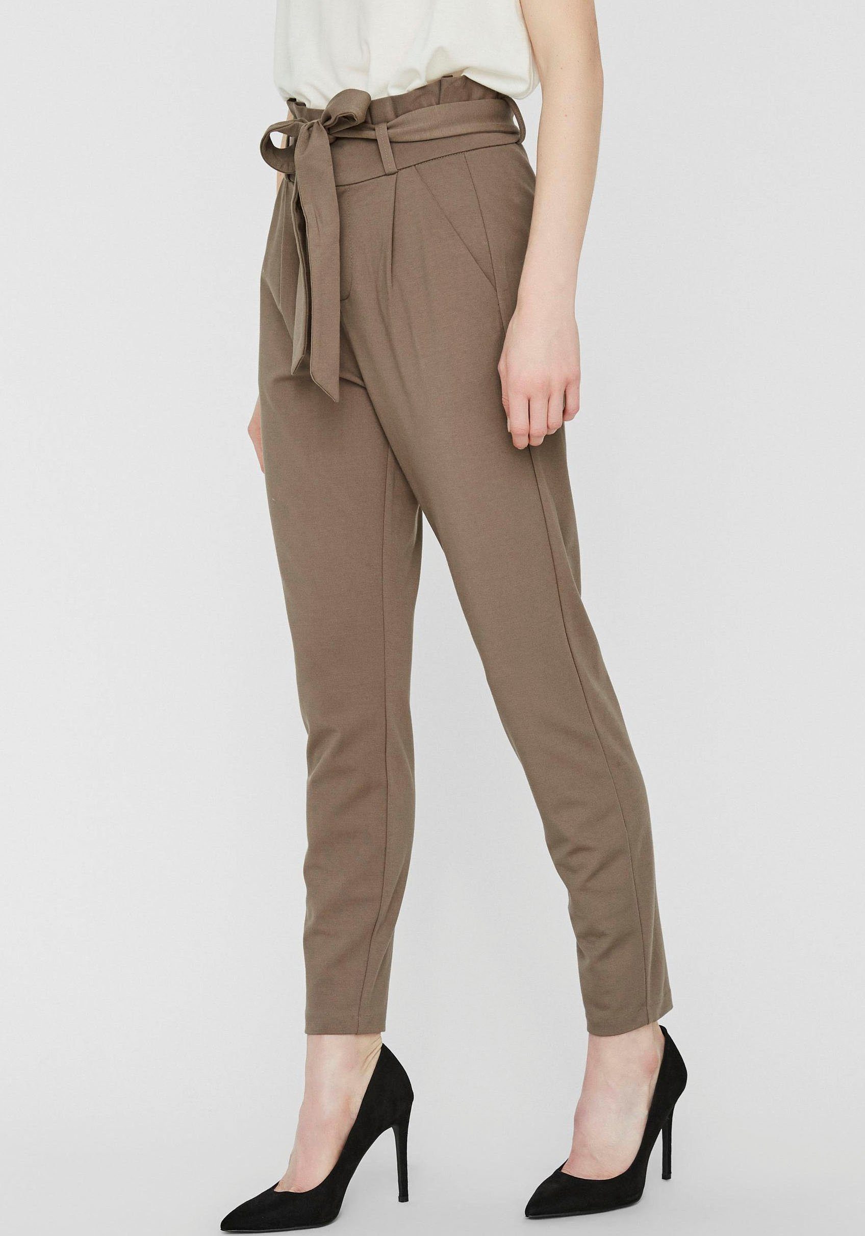 Vero Moda Paperbag-Hose VMEVA HR LOOSE PAPERBAG PANT GA NOOS Bungee Cord