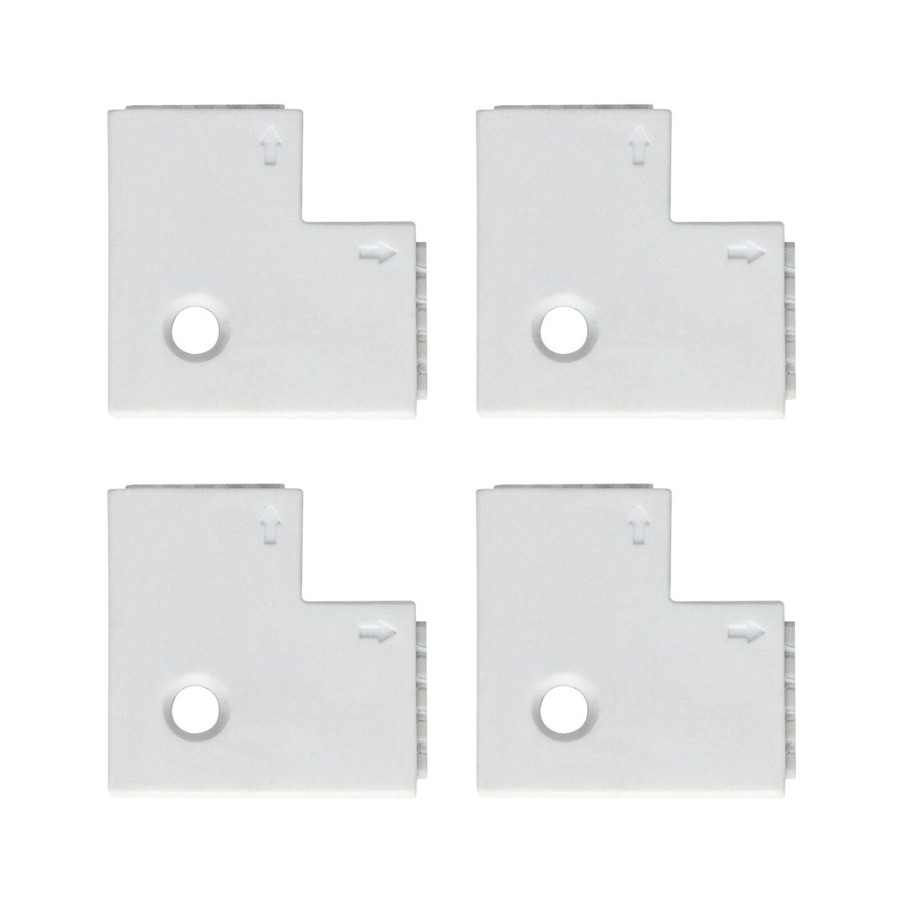 Paulmann LED-Streifen Paulmann MaxLED Edge-Connector weiß 90° 4er Pack