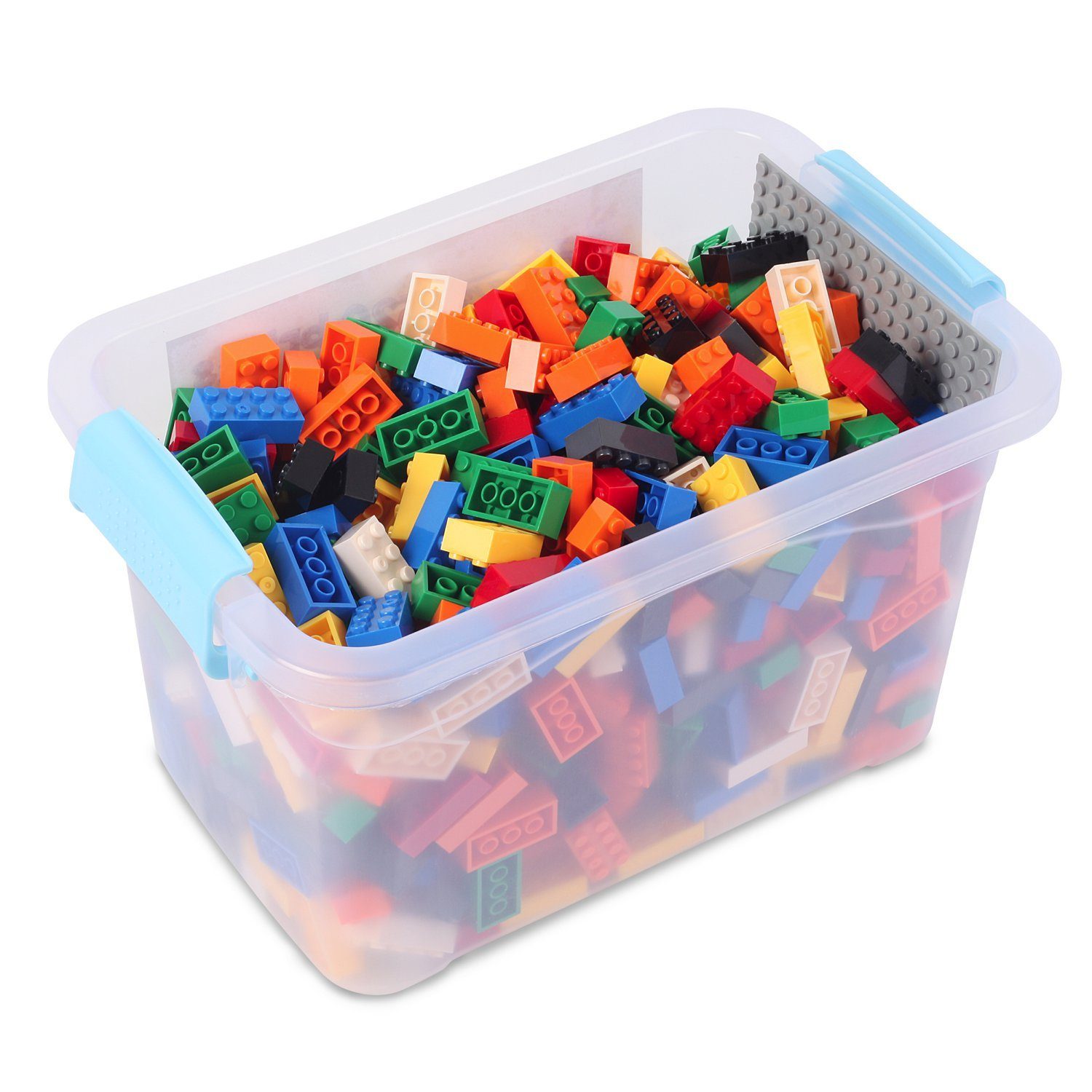 Box, Anderen Set), 520 + Bausteine allen Herstellern mit (3er Kompatibel zu Box-Set Steinen - Konstruktionsspielsteine Platte verschiedene Katara bunt Farben +