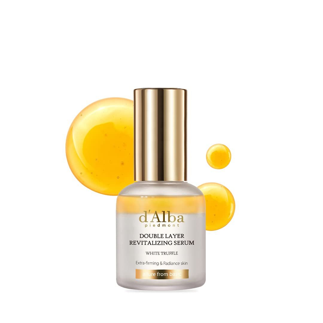 d'Alba Gesichtsserum White Truffle Double Layer Serum 30ml, veganes Zweiphasen-Serum