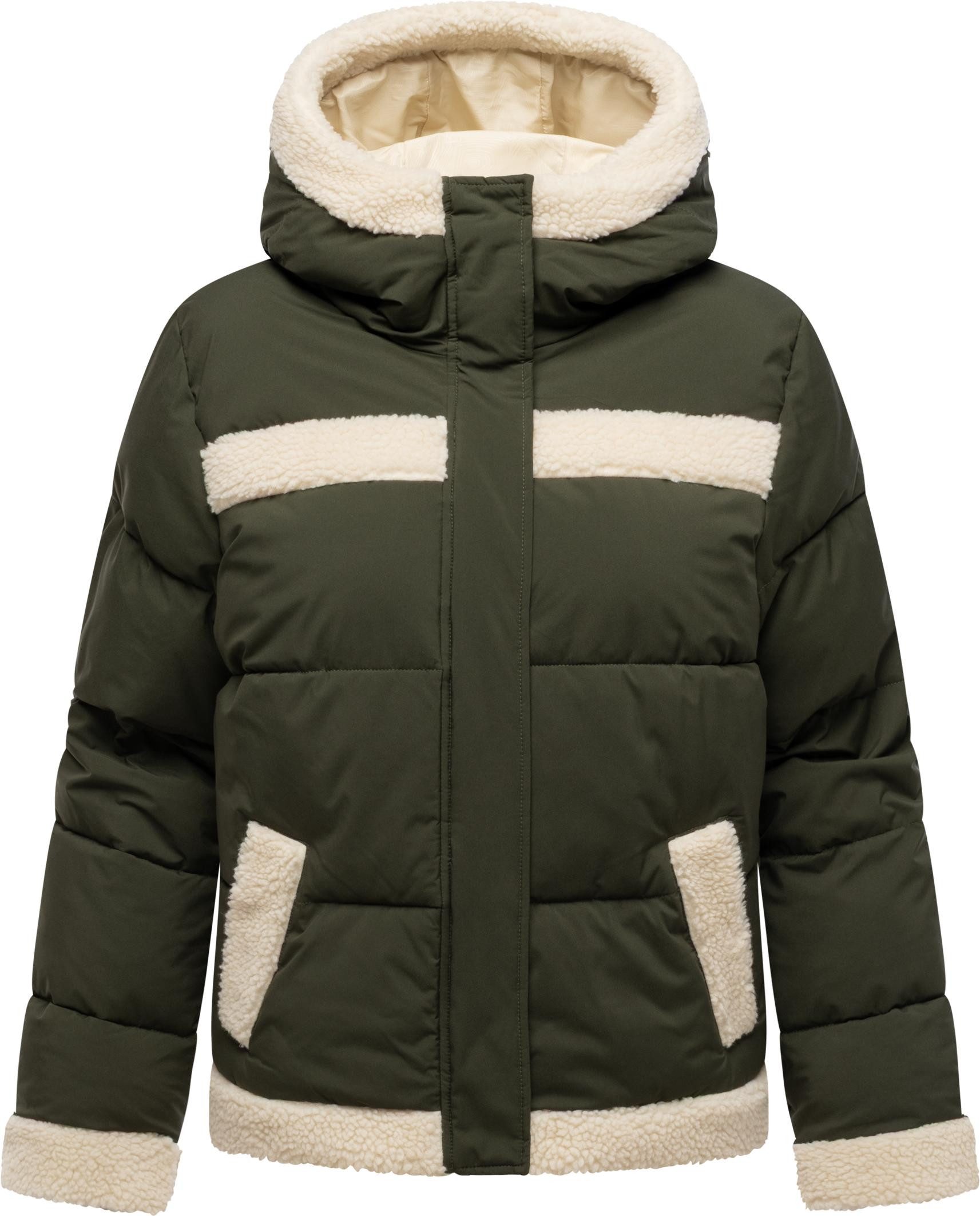Ragwear Winterjacke Editah YOUMODO warme modische Jacke mit Plüsch-Details