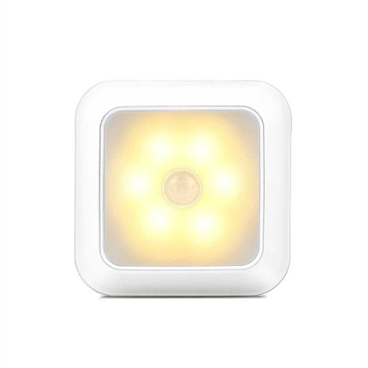 carefully selected LED Nachtlicht LED-Sensorleuchte quadratisch kabelloses Nachtlicht, Garderobenleuchte Warmes Licht
